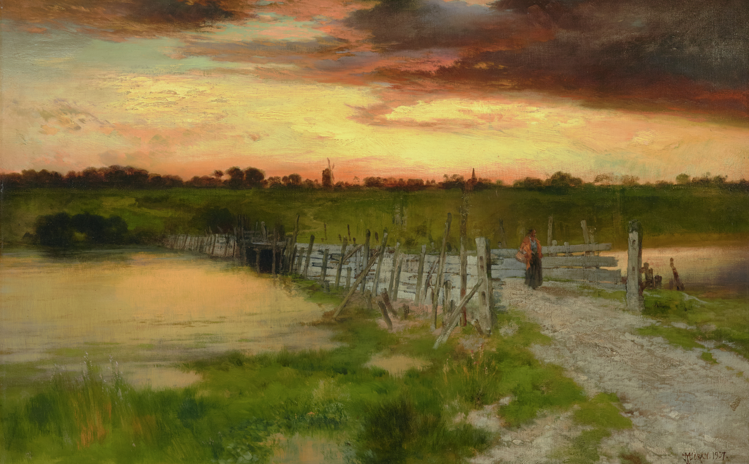 The Old Bridge Over Hook Pond, East Hampton, Long Island