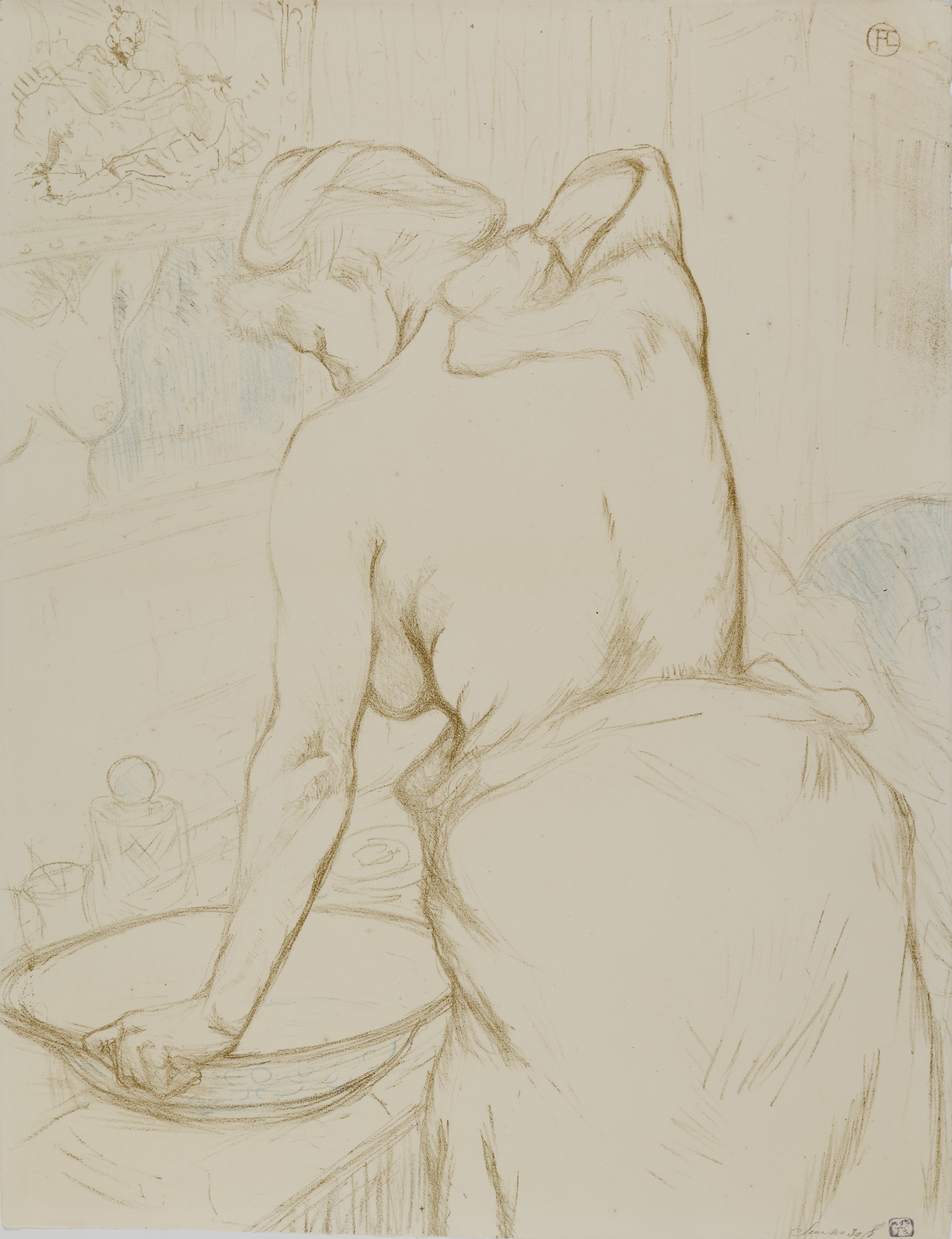 Elles: Woman at her Toilet, Washing Herself (Femme qui se lave; La Toilette)