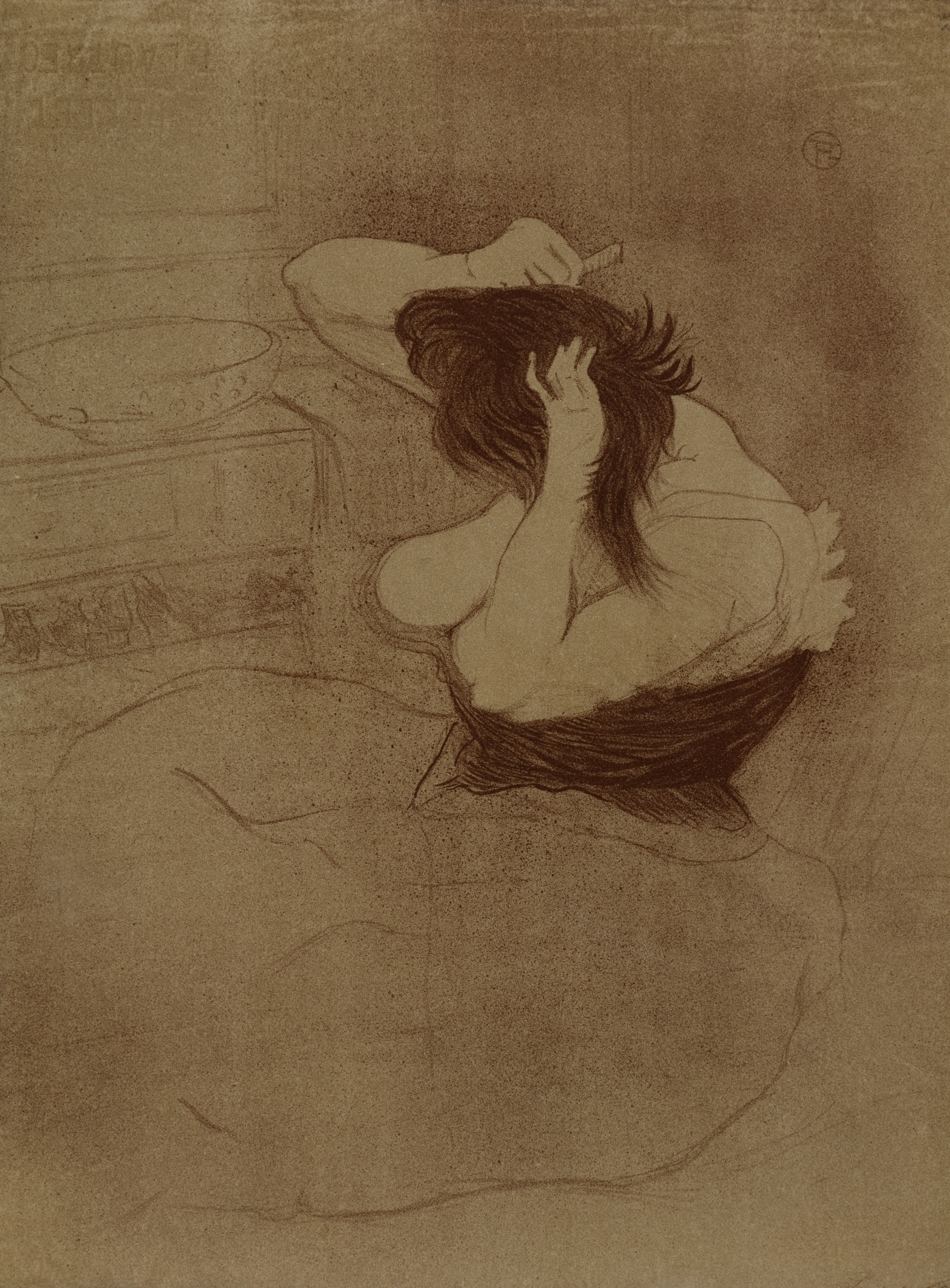 Elles: Woman Combing Her Hair (Femme qui se peigne; La Coiffure)