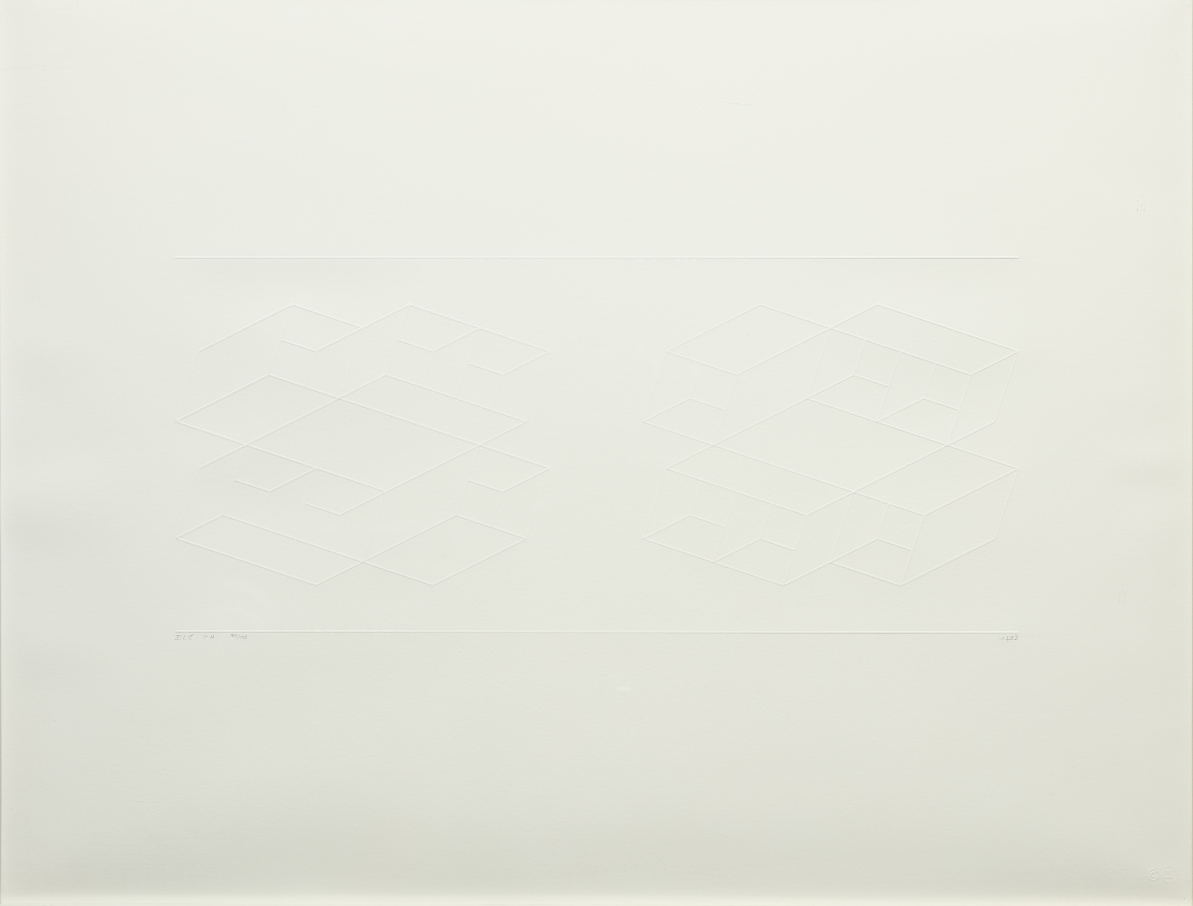 Embossed Linear Construction 1-a