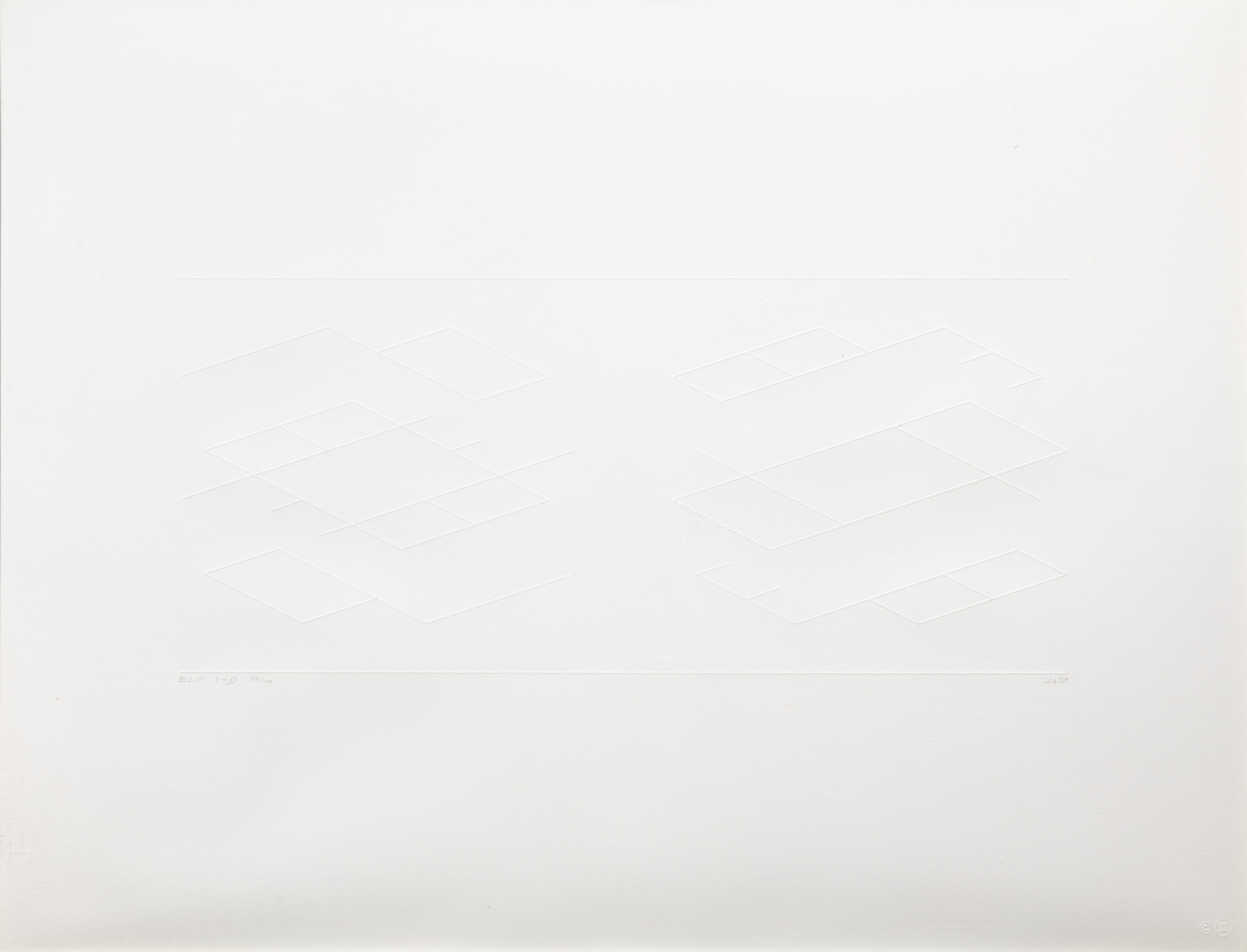 Embossed Linear Construction 1-D