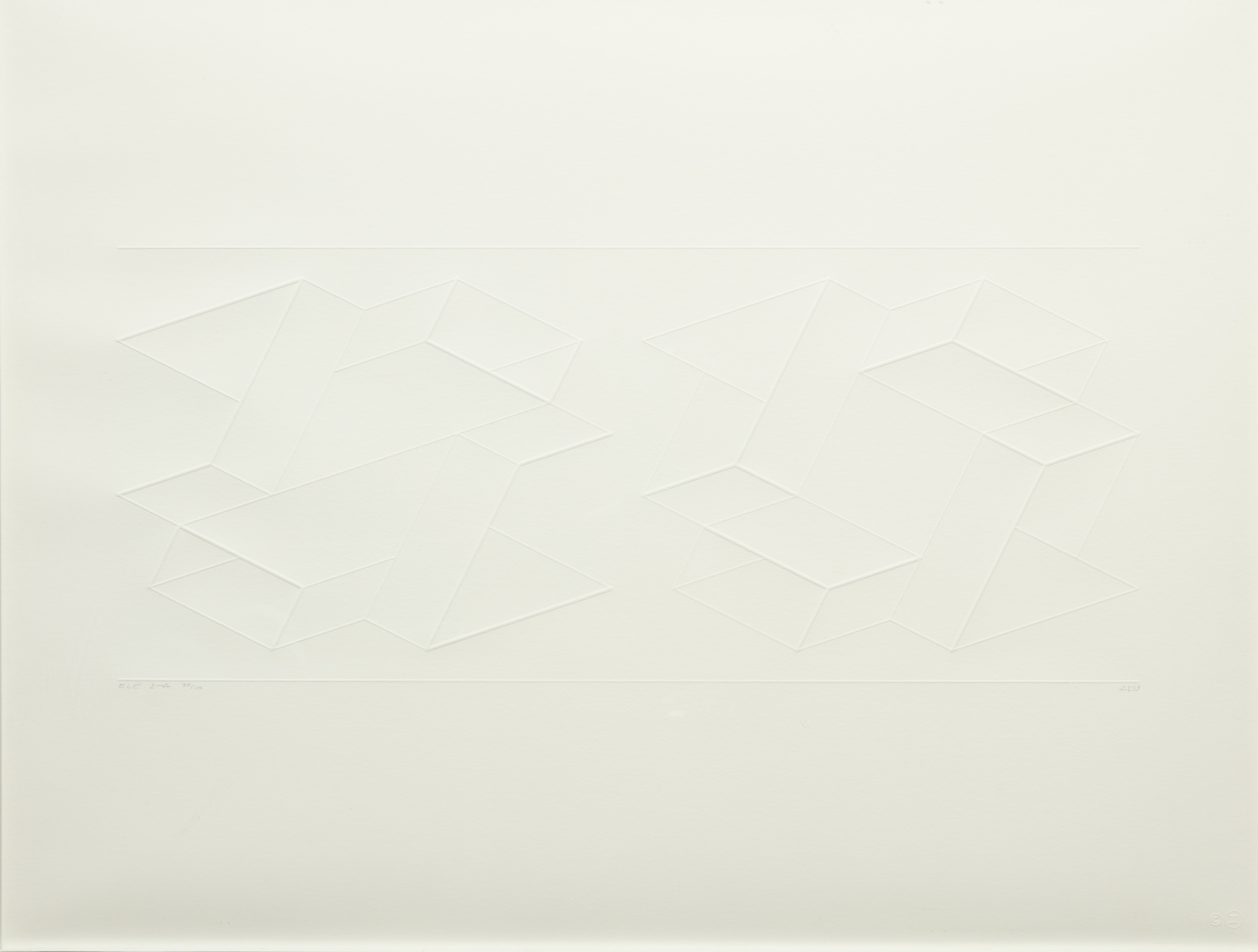 Embossed Linear Construction 2-a