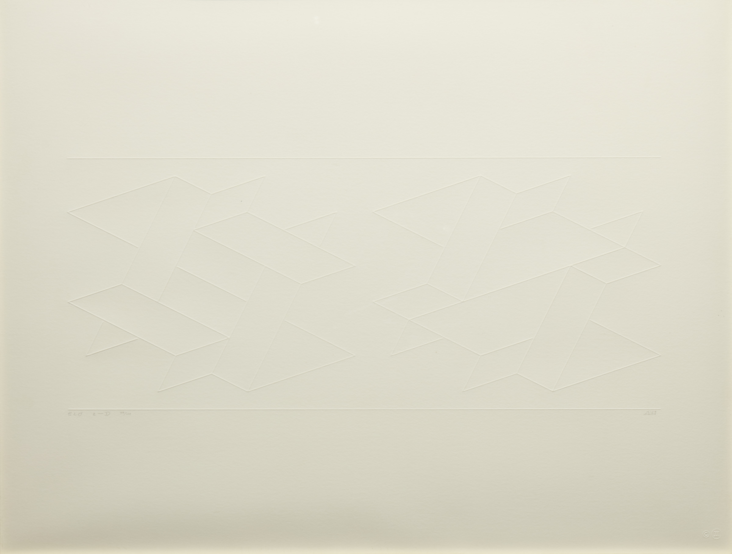 Embossed Linear Construction 2-D