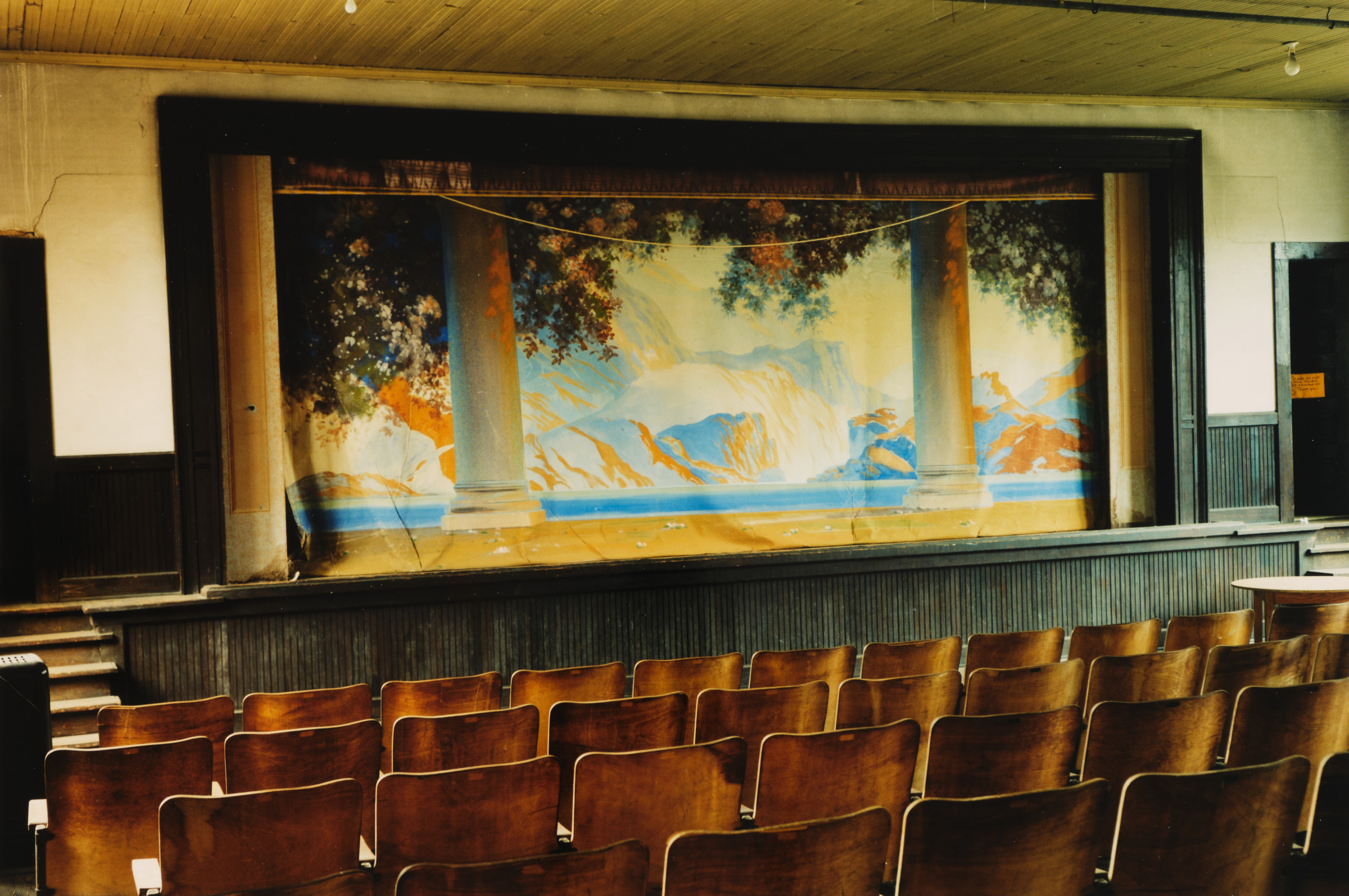 Painted Scene on Auditorium Curtain (Waverly, AL)