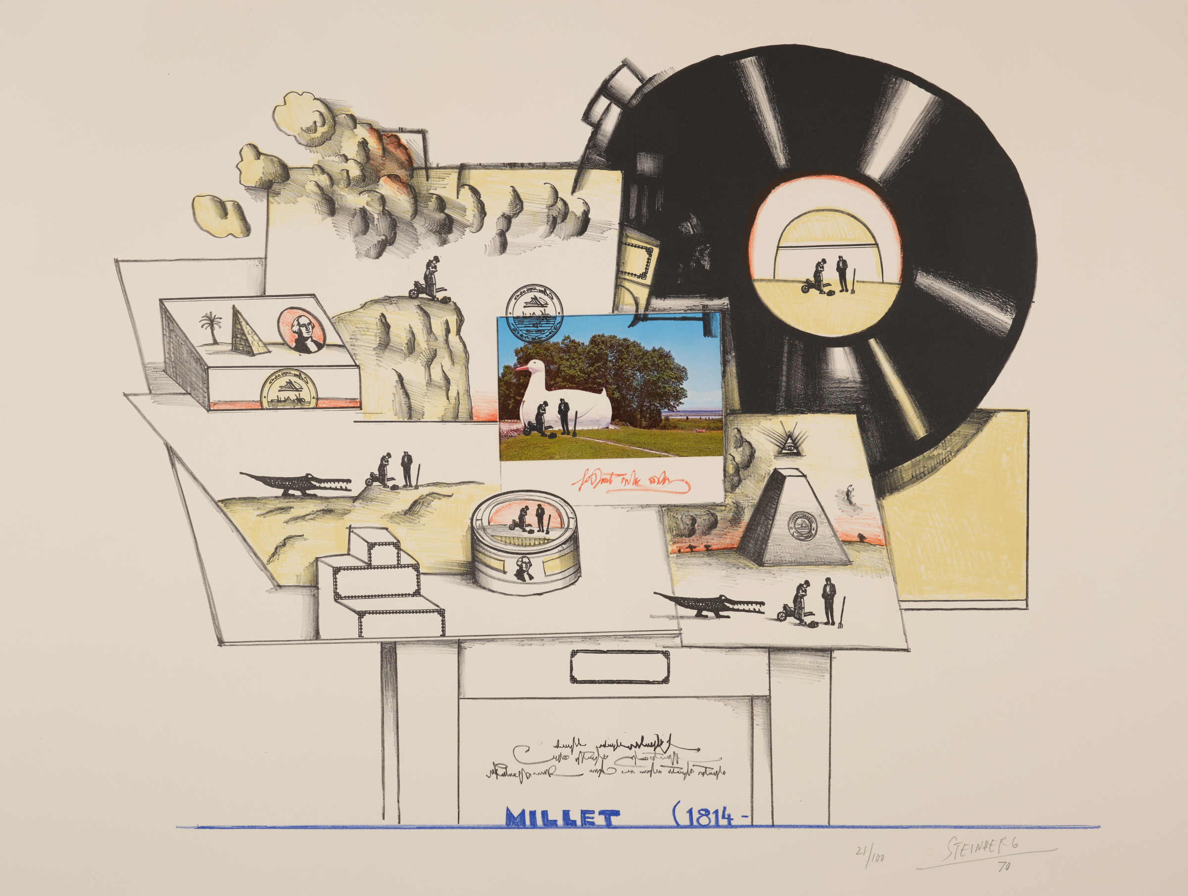 Millet, plate 5 from the portfolio Six Drawing Tables