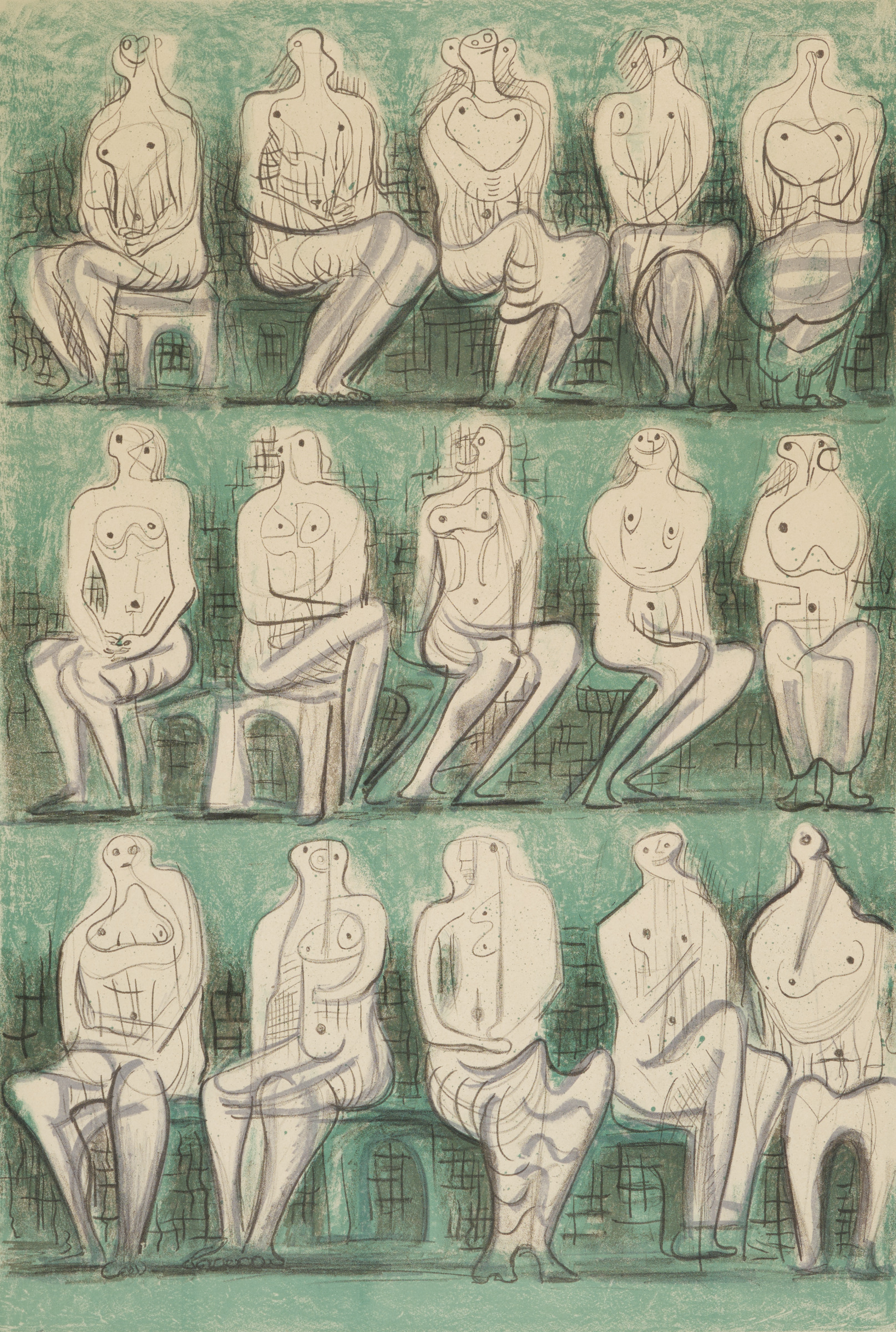 Seated Figures