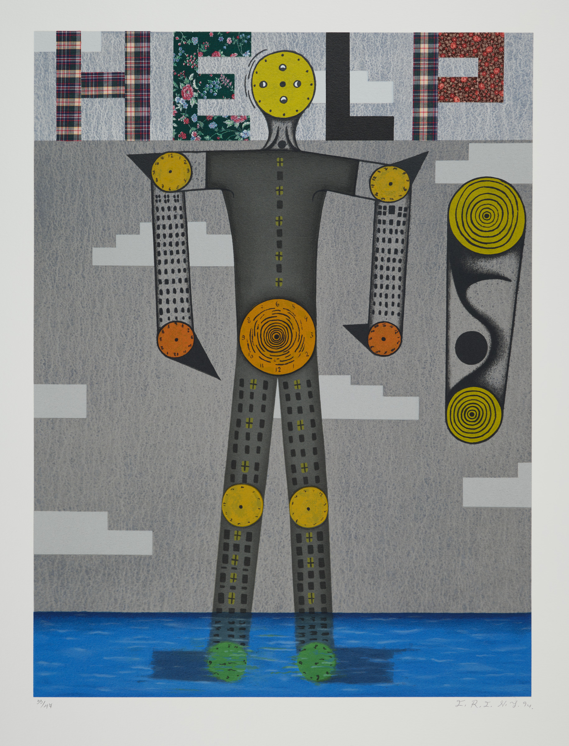 Help, from the portfolio of five screenprints “Five”