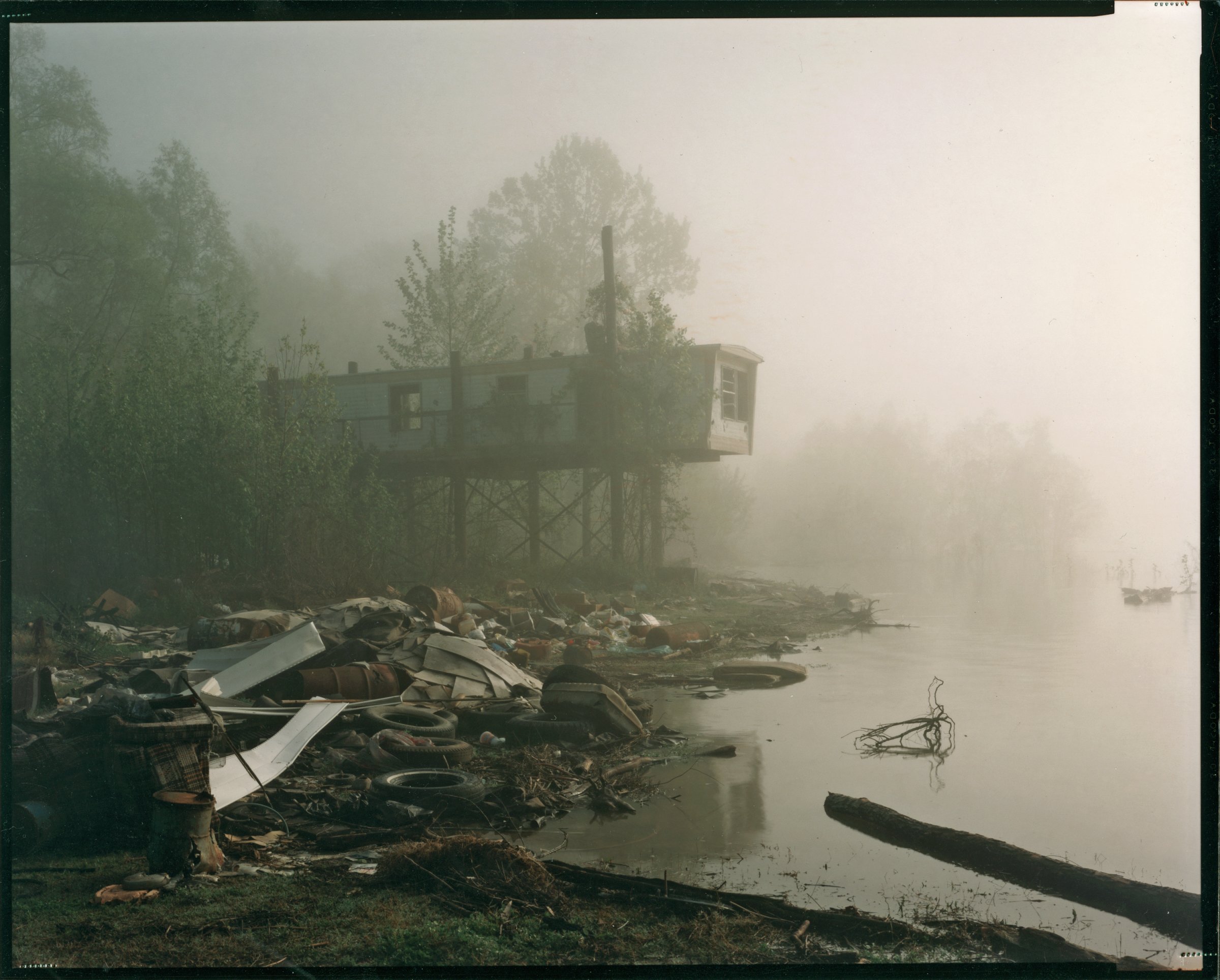 Abandoned Trailer, Mississippi River, Near Dow Chemical Plant, Plaquemine, Louisiana