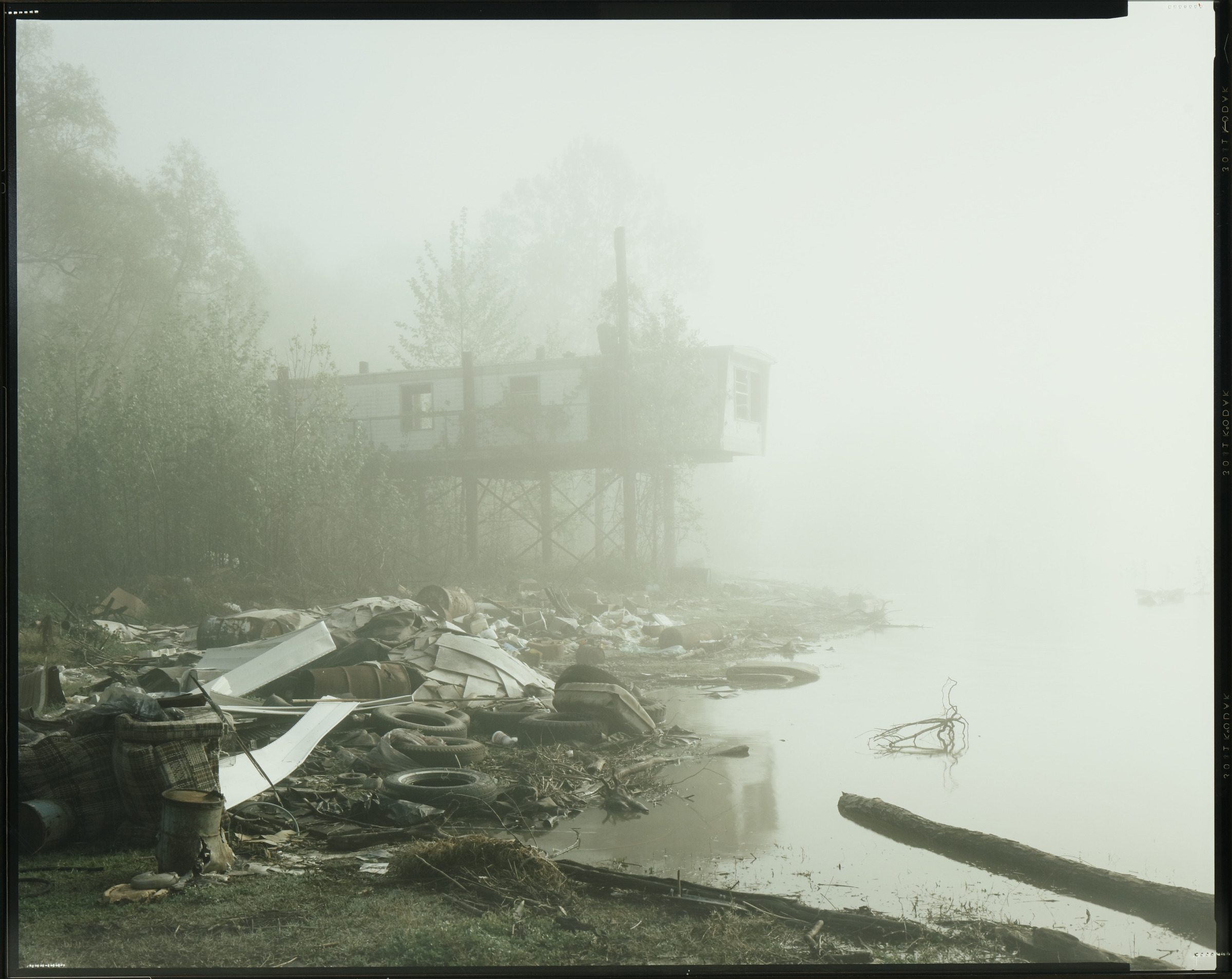Abandoned Trailer, Mississippi River, Near Dow Chemical Plant, Plaquemine, Louisiana
