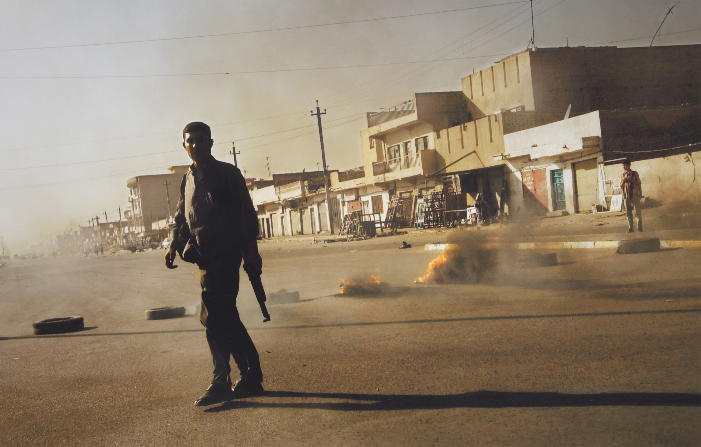Burning Barricade Sadr City