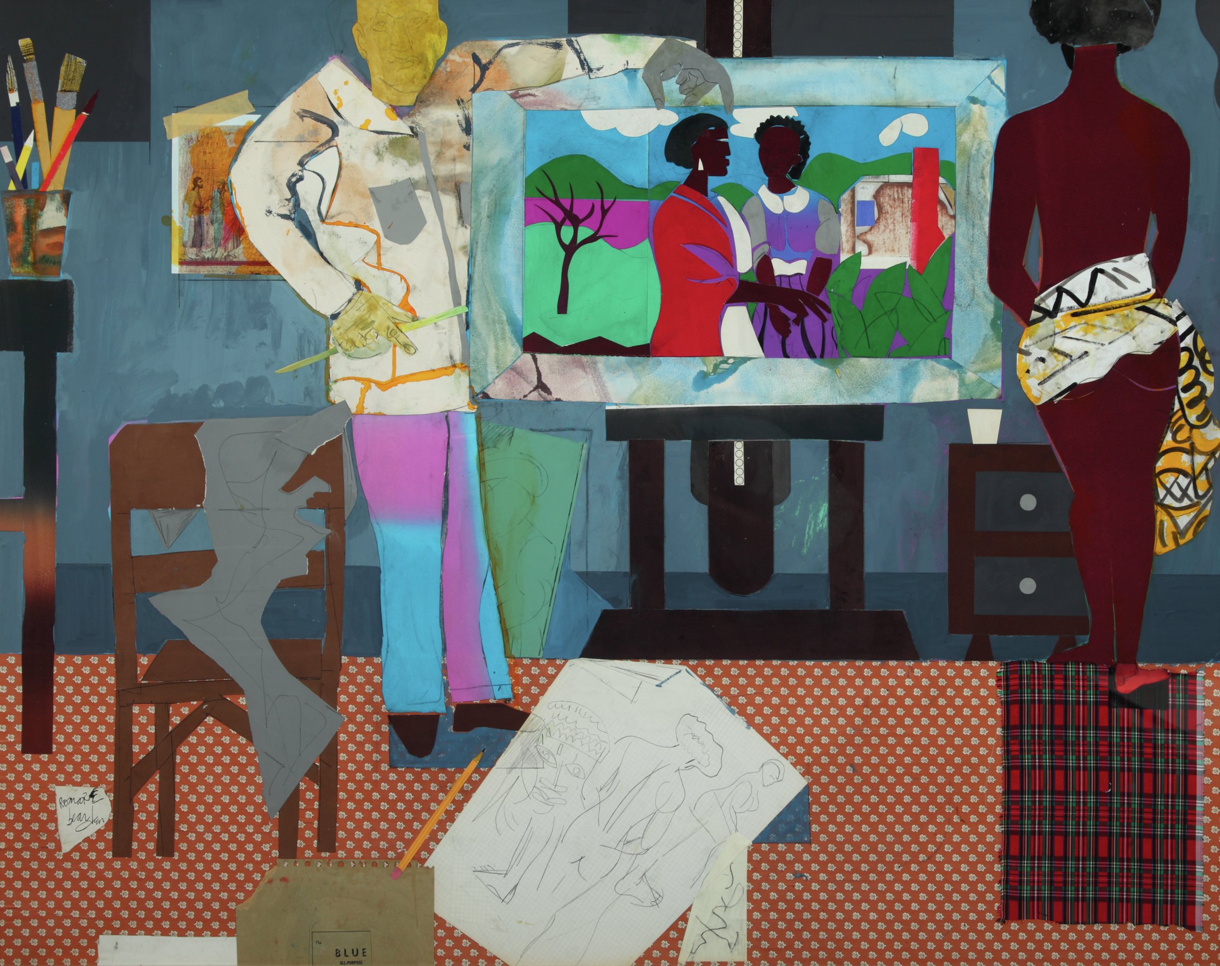 Profile/Part II, The Thirties: Artist with Painting and Model