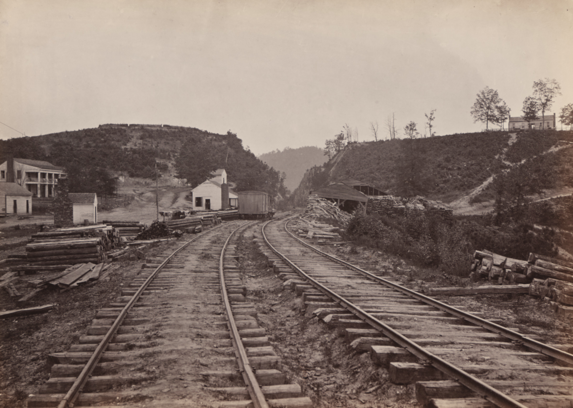 The Allatoona Pass, Looking North, Ga. The Allatoona Pass, Looking North, Ga.