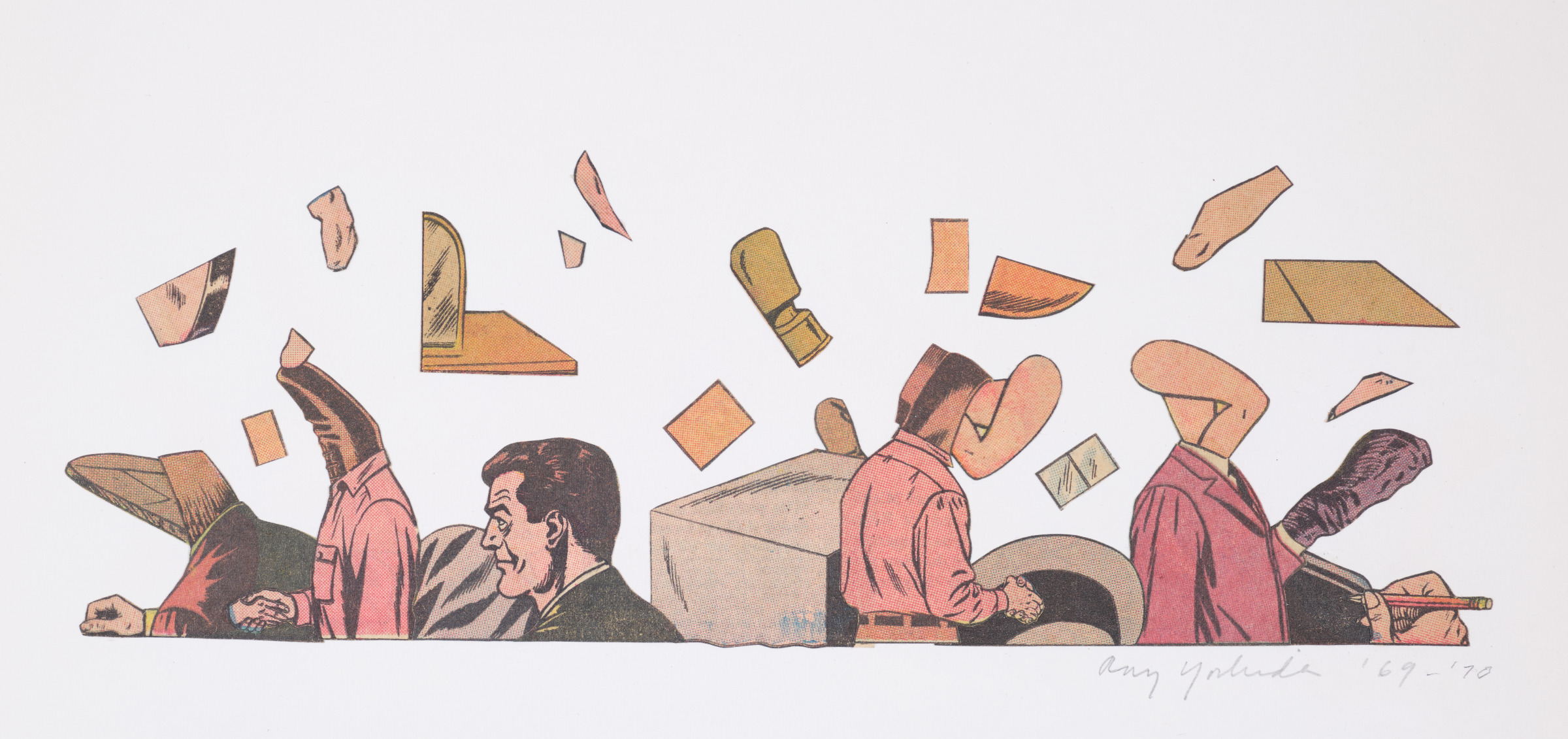 Untitled (Male figures and fragments)