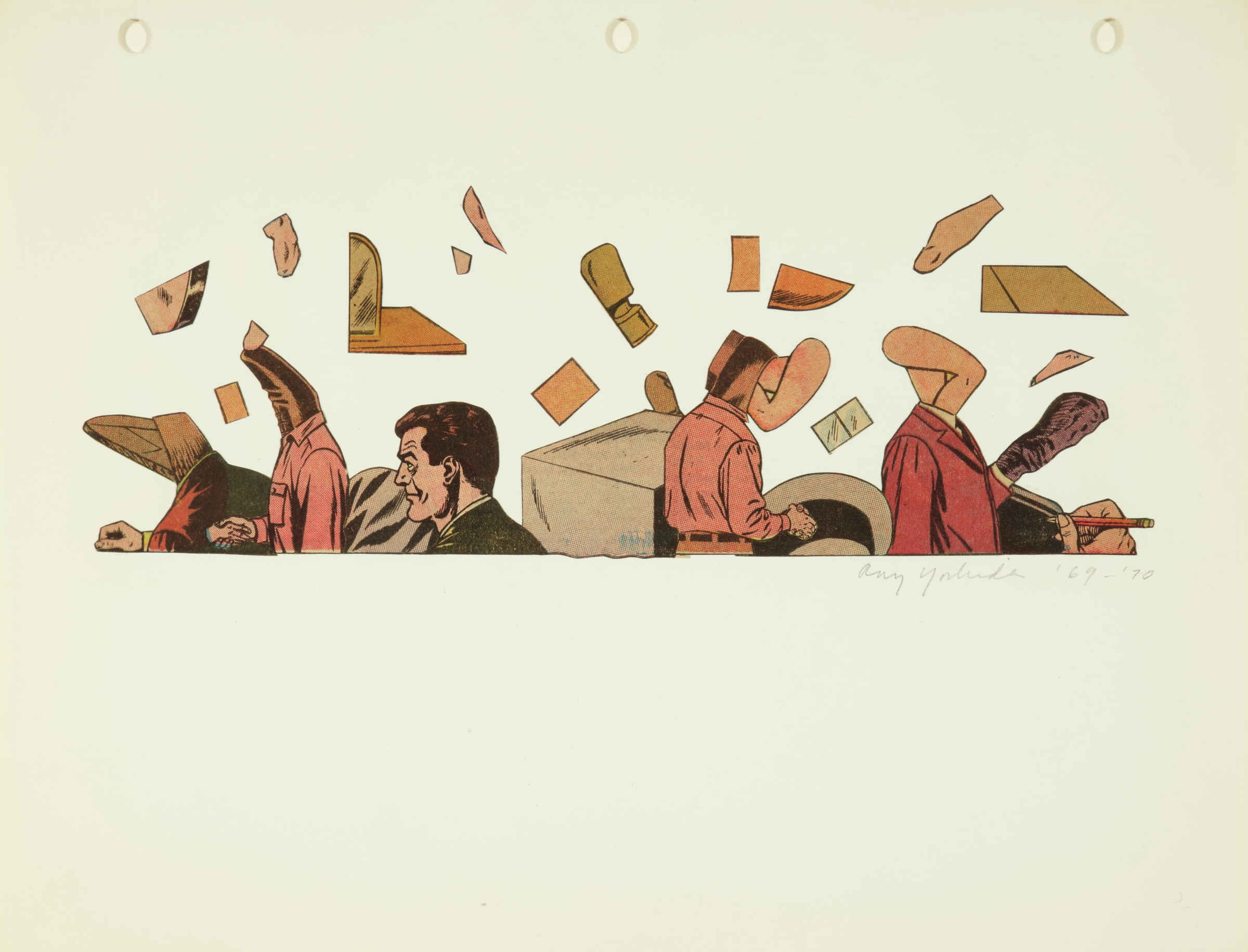 Untitled (Male figures and fragments)