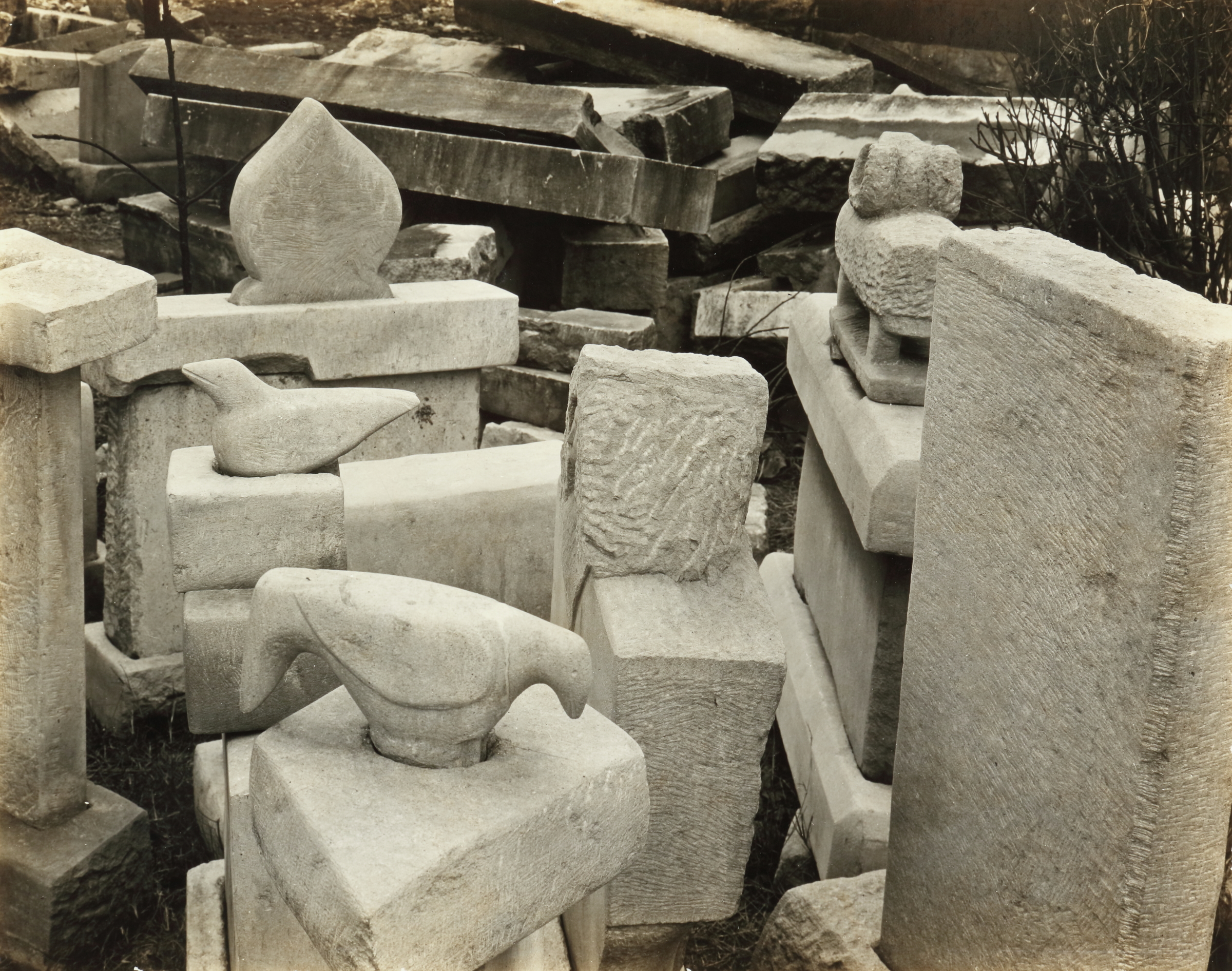 Untitled (William Edmondson Tombstone Sculptures)