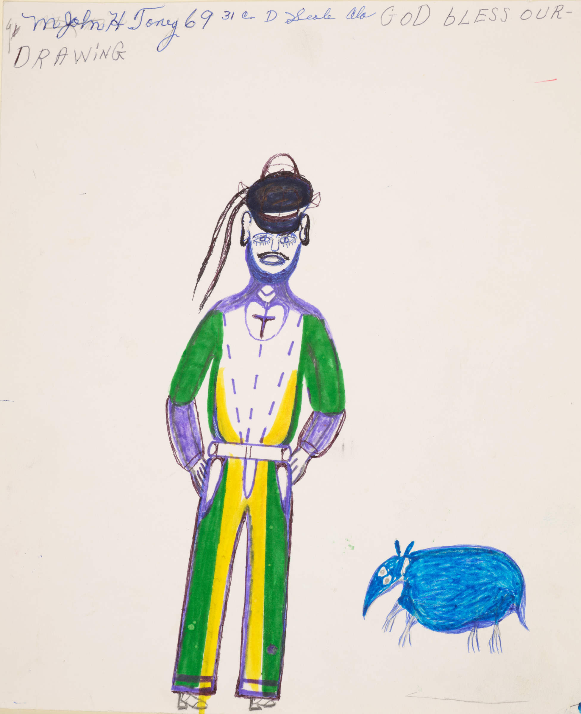 A religious man does not see the armadillo