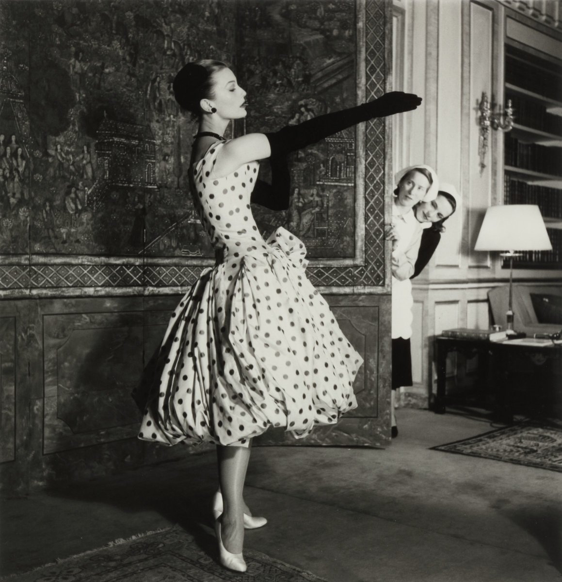 Mary Jane Russell in Dior Dress, Paris