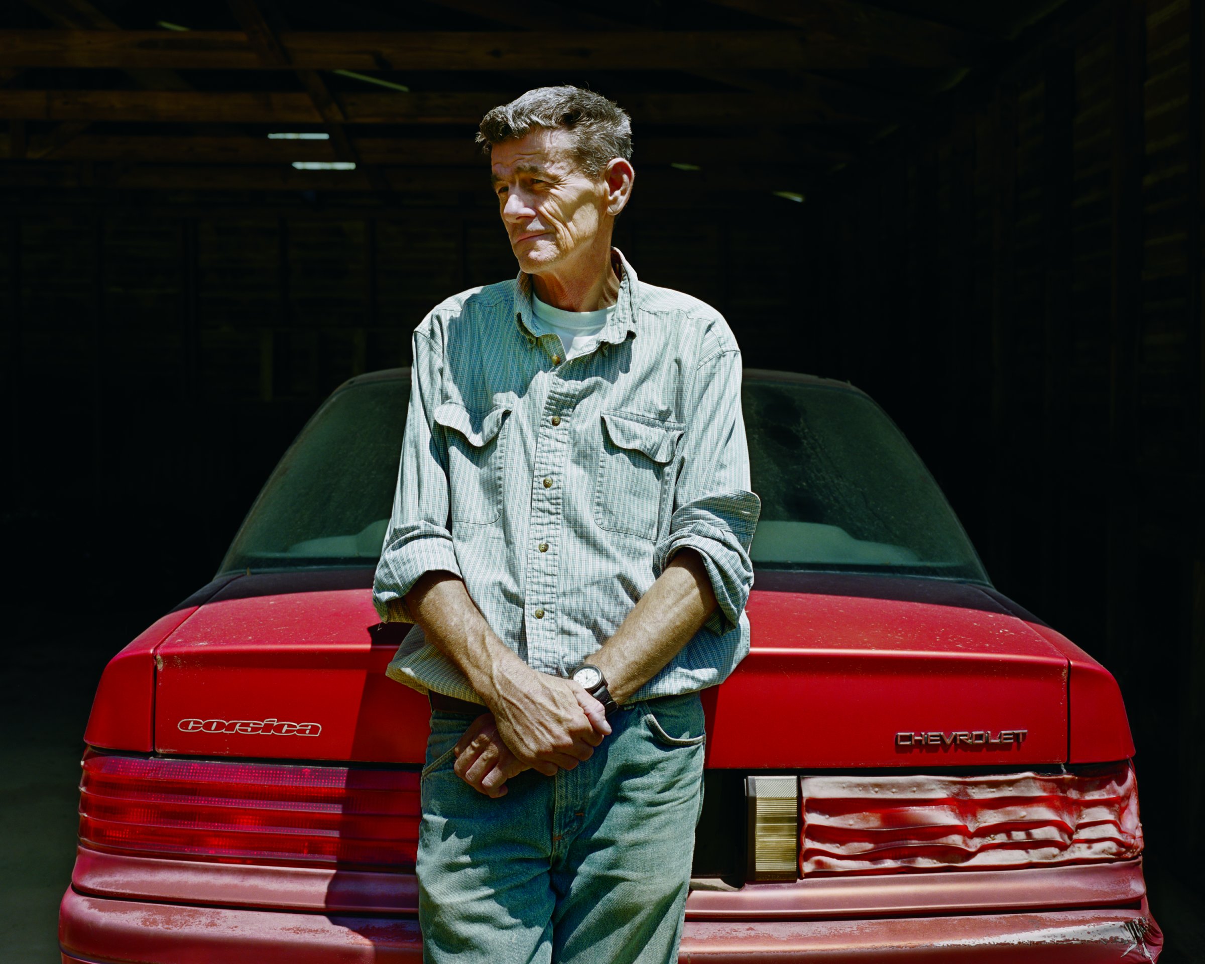 After a fire a sound of gentle blowing