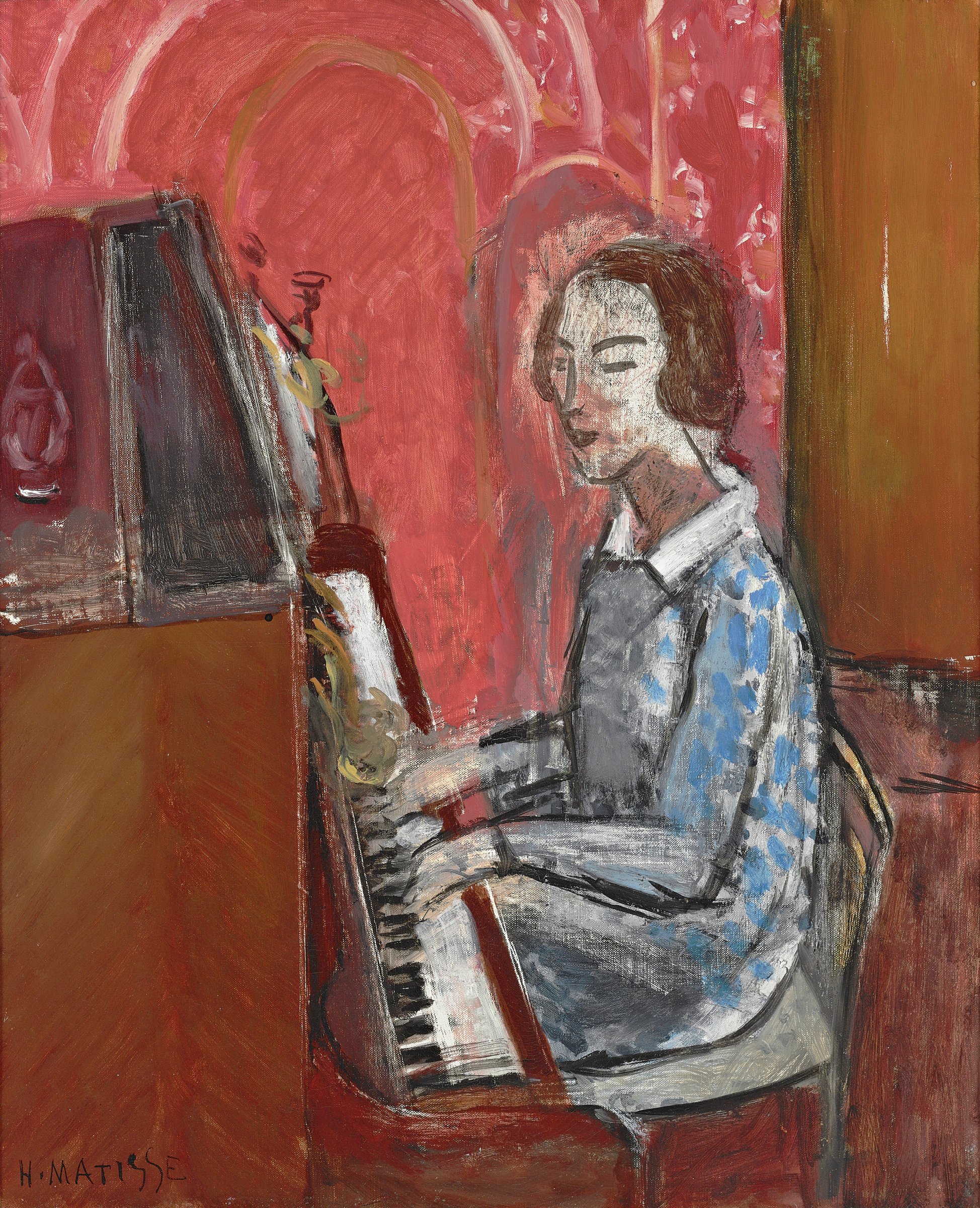 Woman Seated at the Piano (Femme assise devant son piano)