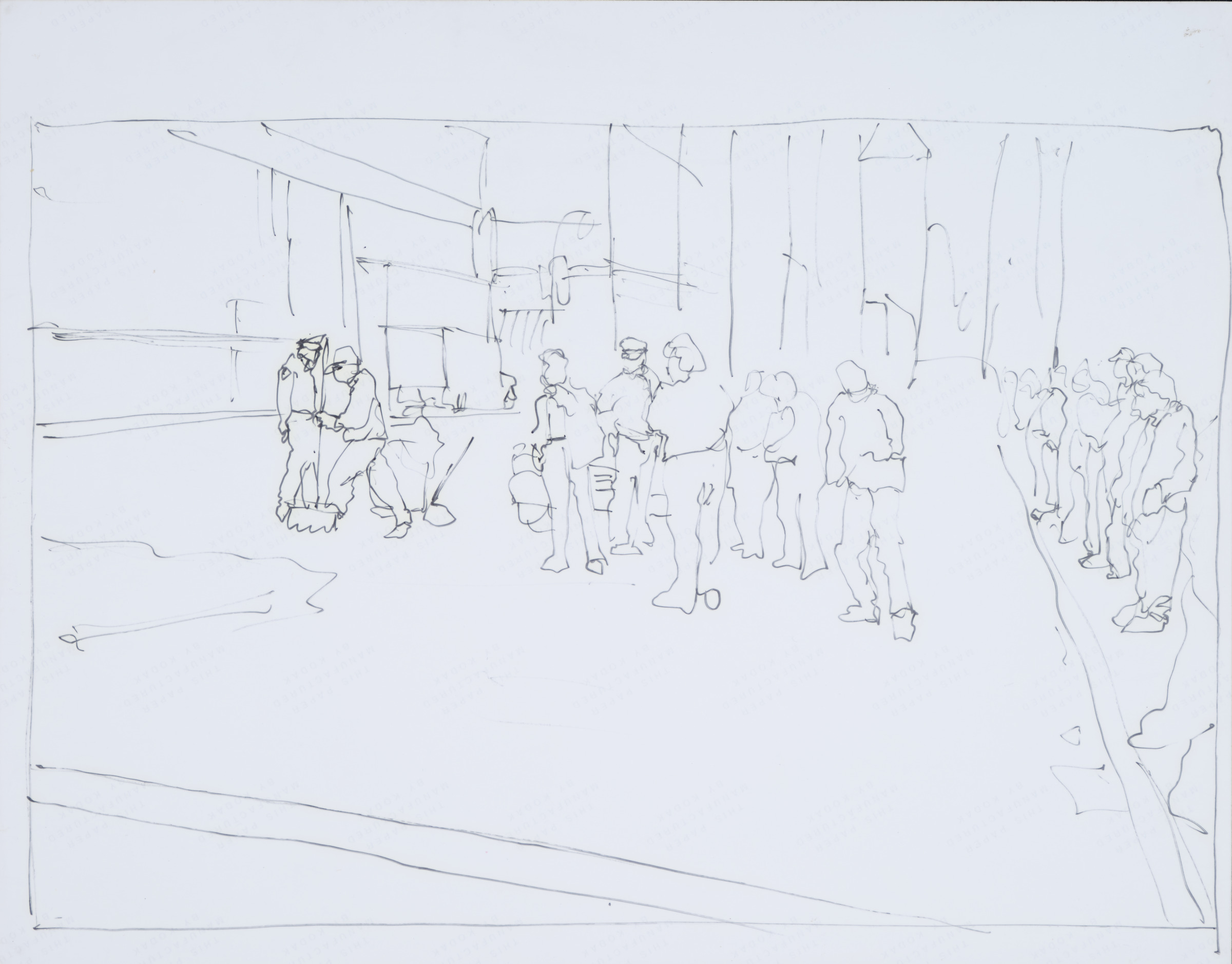 Sketch after Untitiled (New York Street Scene)