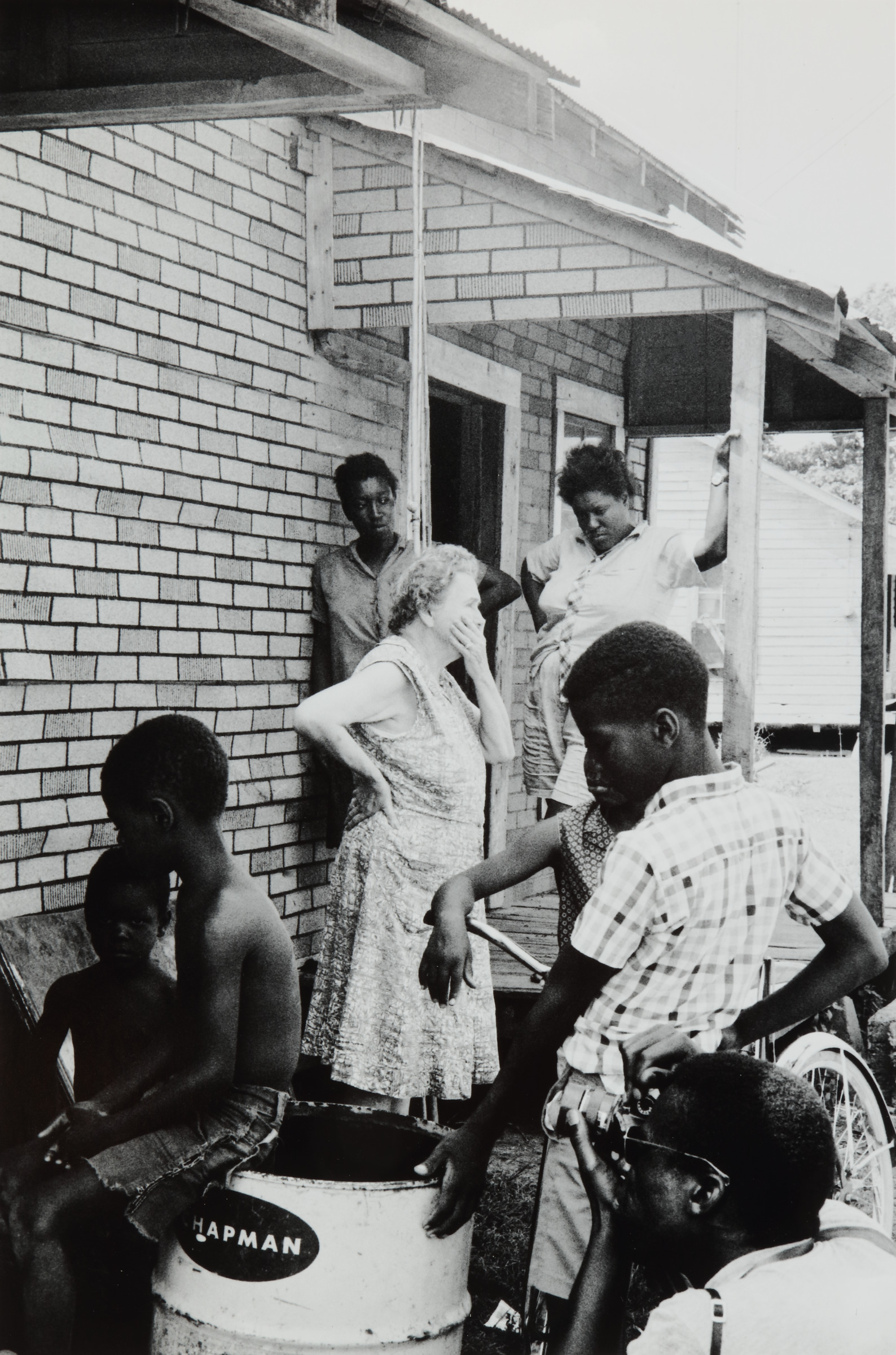 Mourners along the route of Martin Luther King Jr.’s funeral procession between Ebeneezer Baptist Church and Morehouse College, Atlanta, Georgia, April