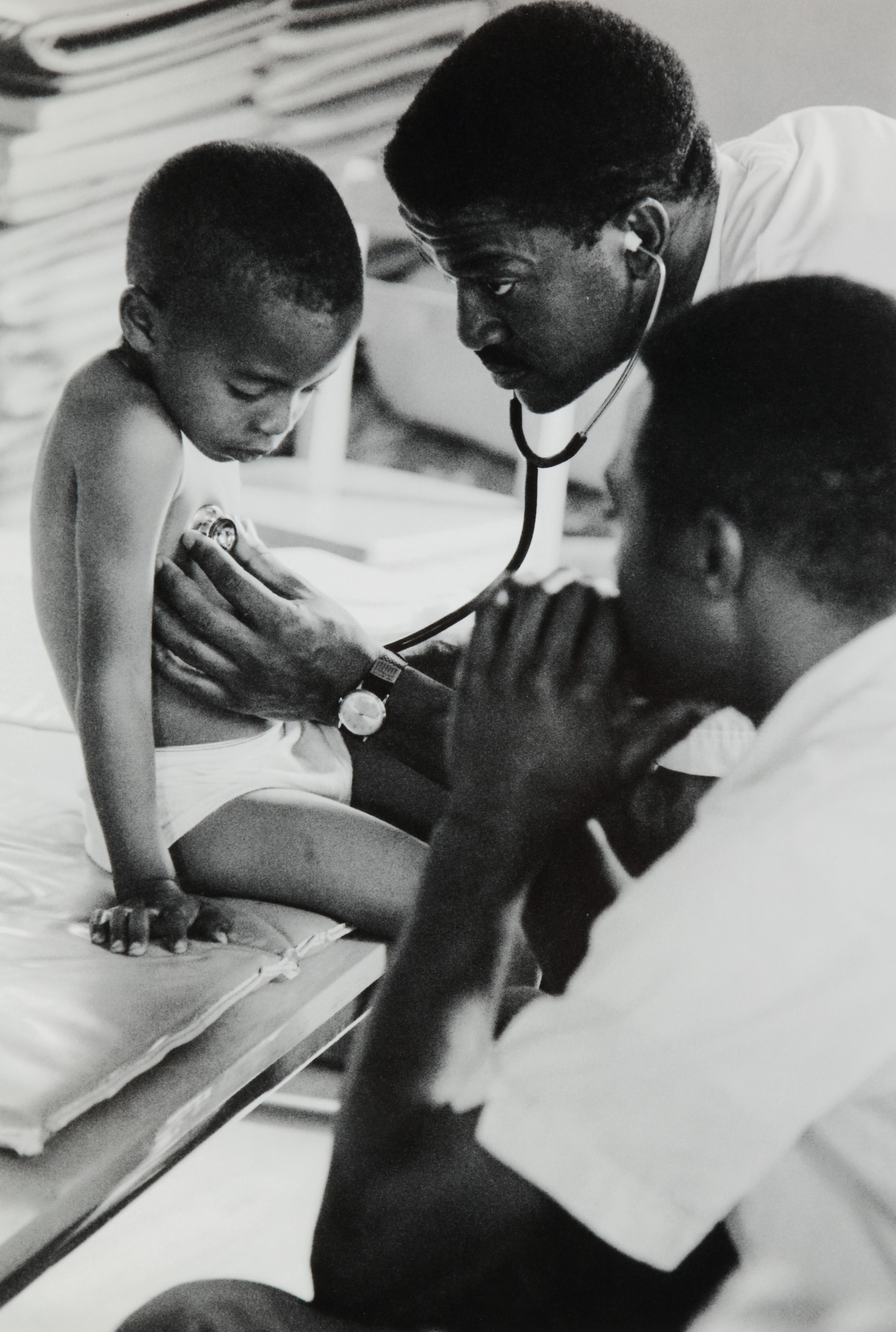 Dr. Aaron Shirley working at Tufts-Delta Health Clinic, Mound Bayou, Mississippi