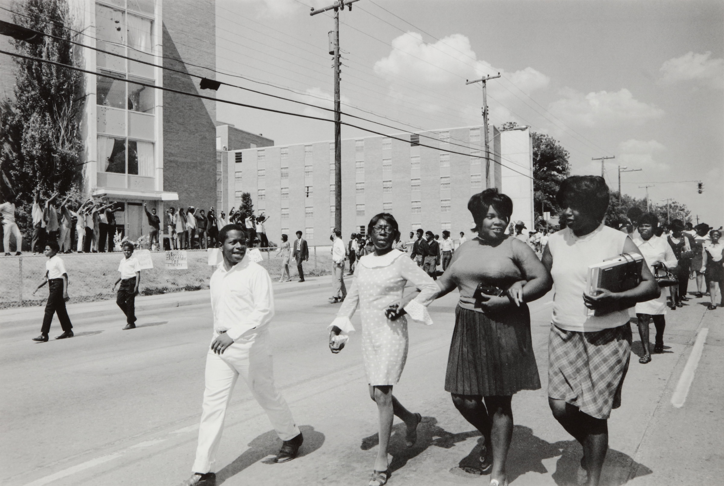 Solidarity funeral procession of James Earl Green, Lynch Street, Jackson, Mississippi, May