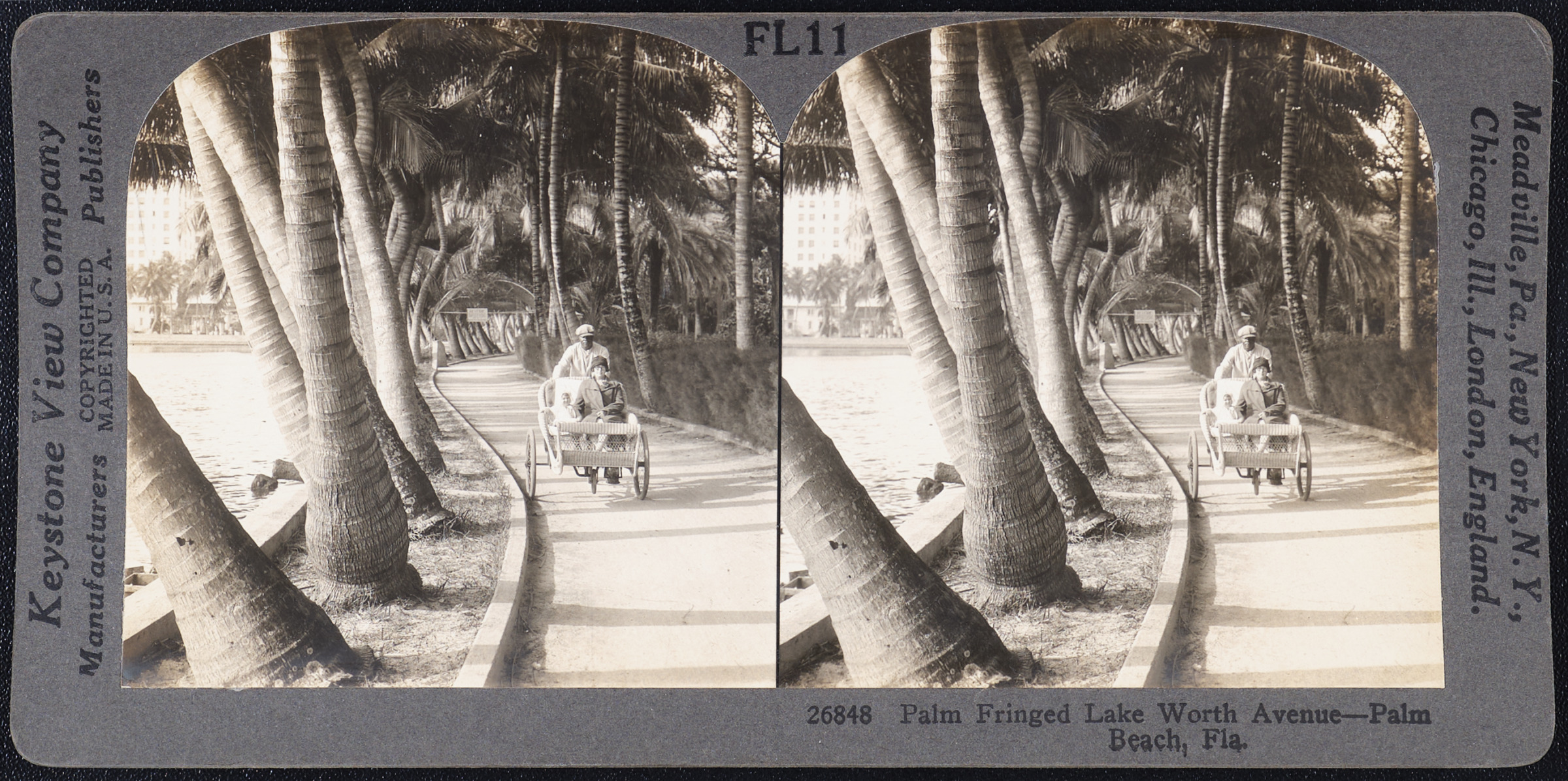 Palm Fringed Lake Worth Avenue – Palm Beach, Fla.
