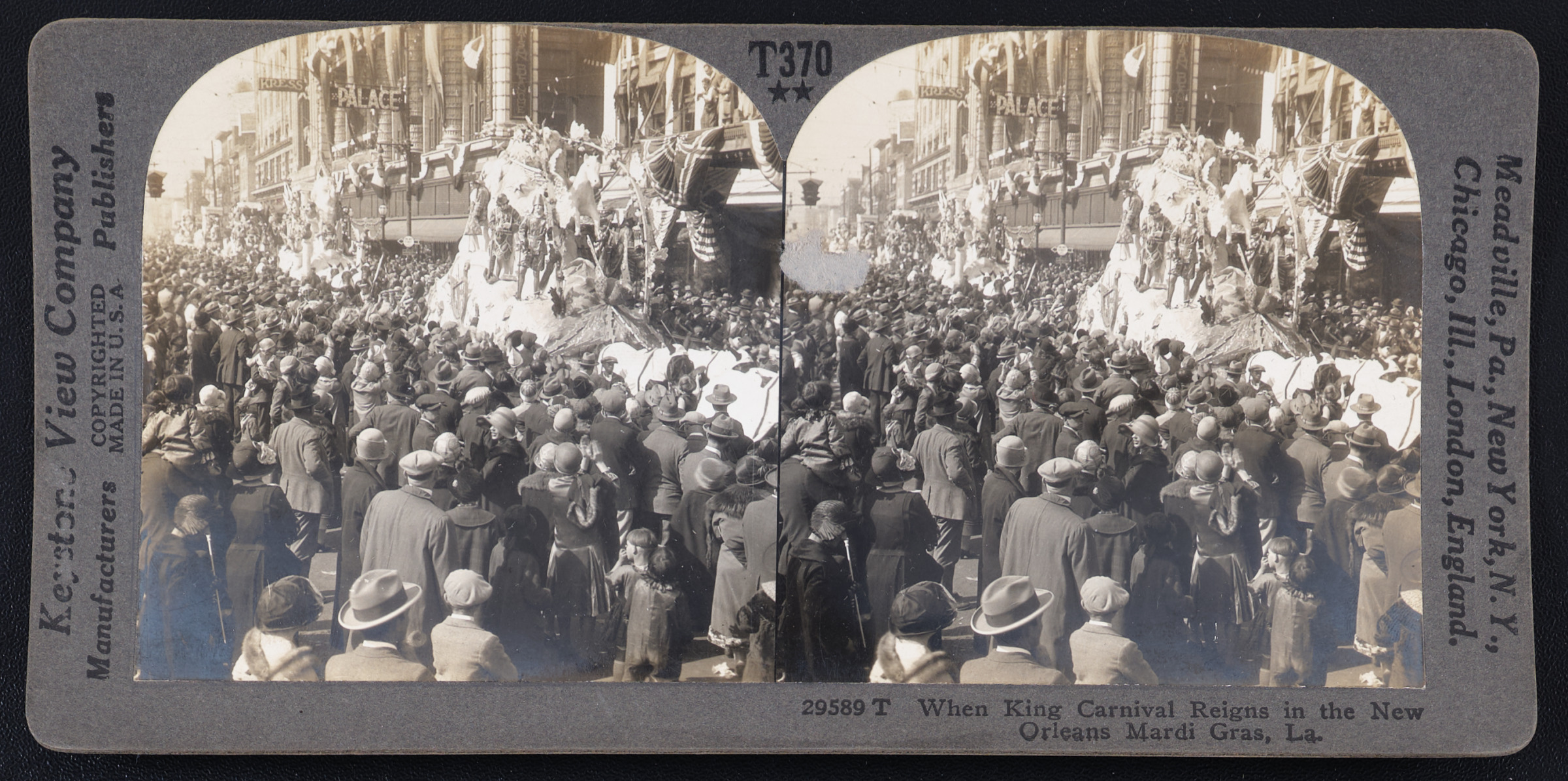 When King Carnival Reigns in the New Orleans Mardi Gras, La.