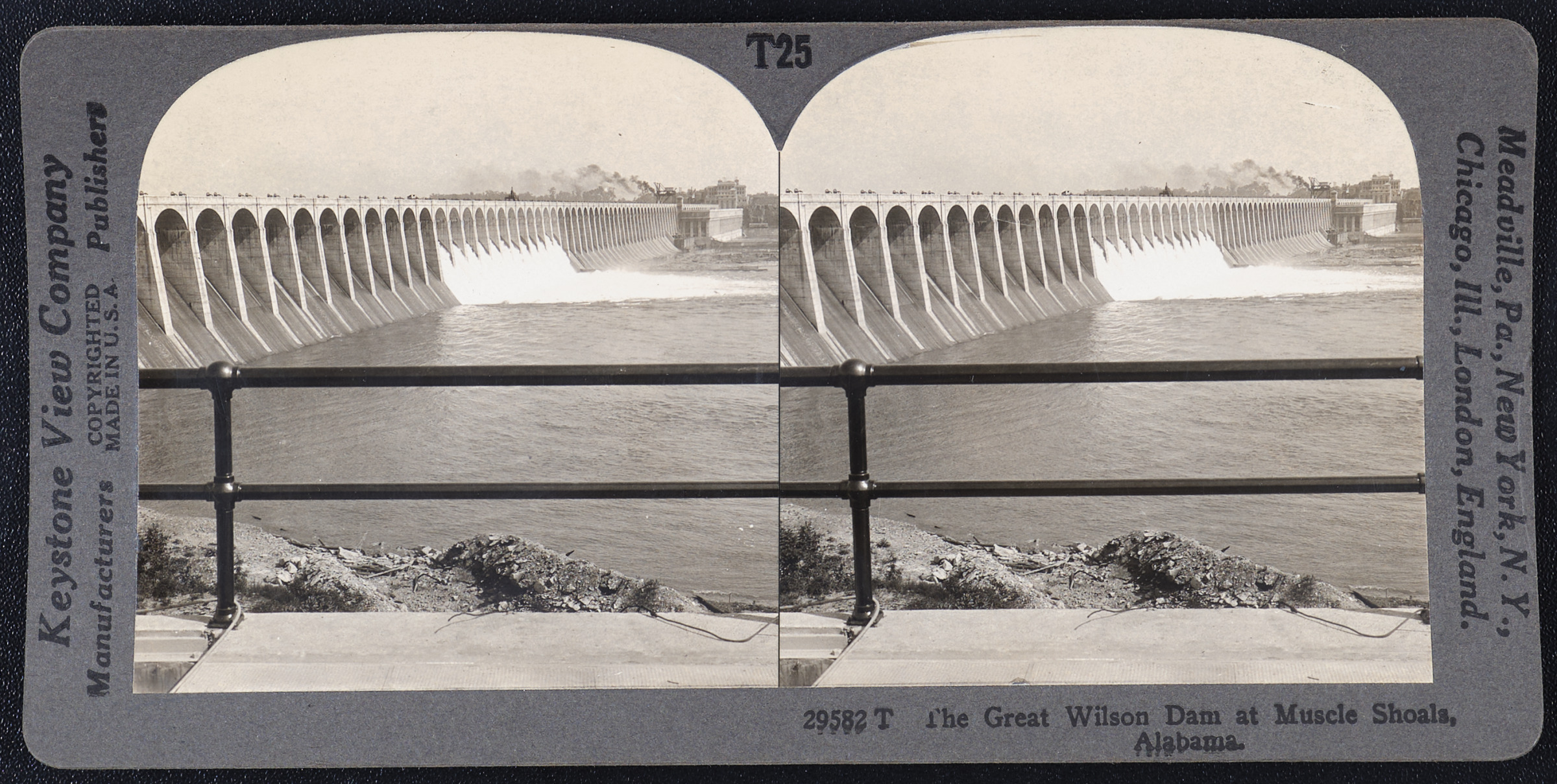 The Great Wilson Dam at Muscle Shoals, Alabama.