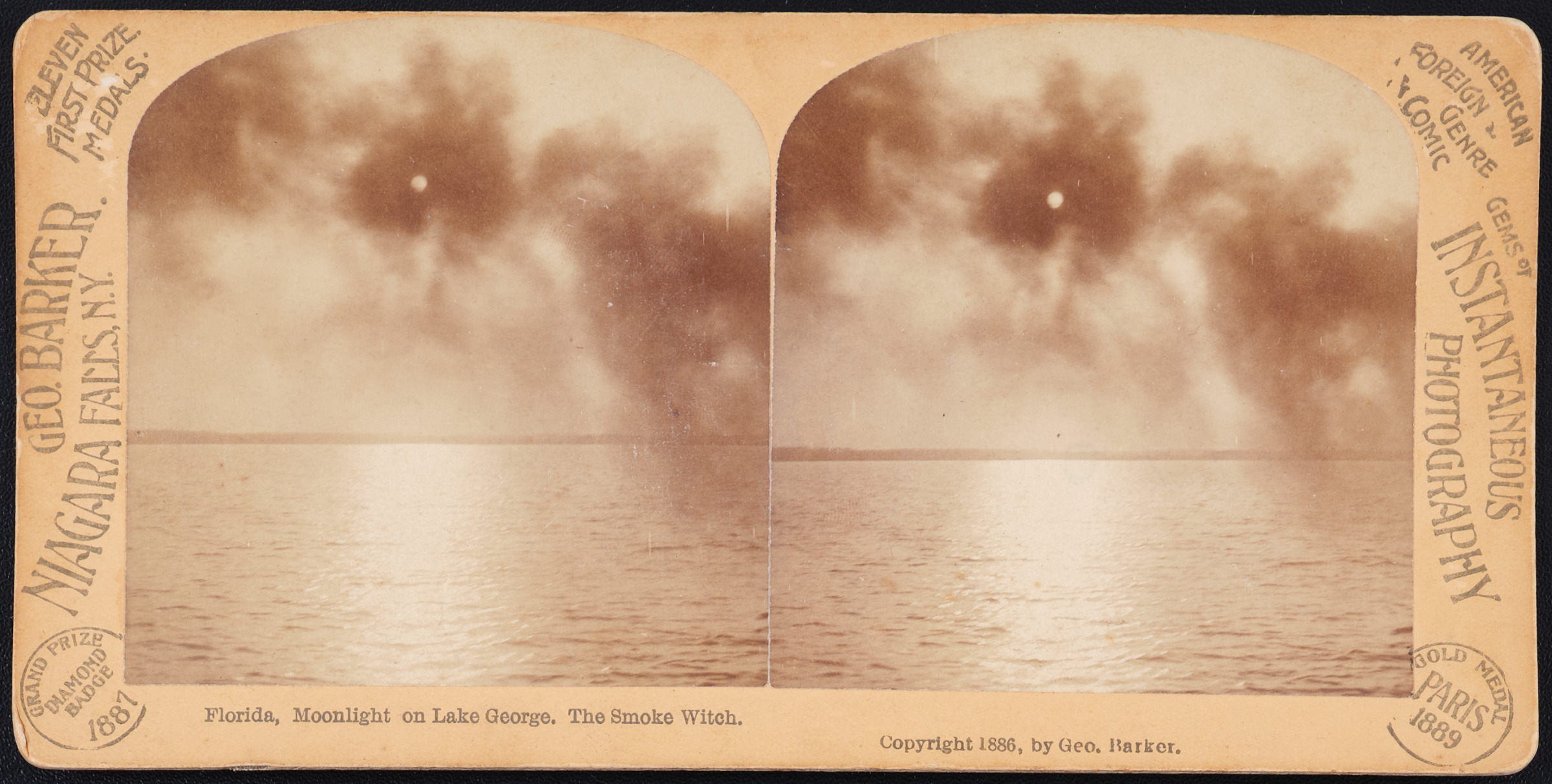 Florida, Moonlight on Lake George. The Smoke Witch.