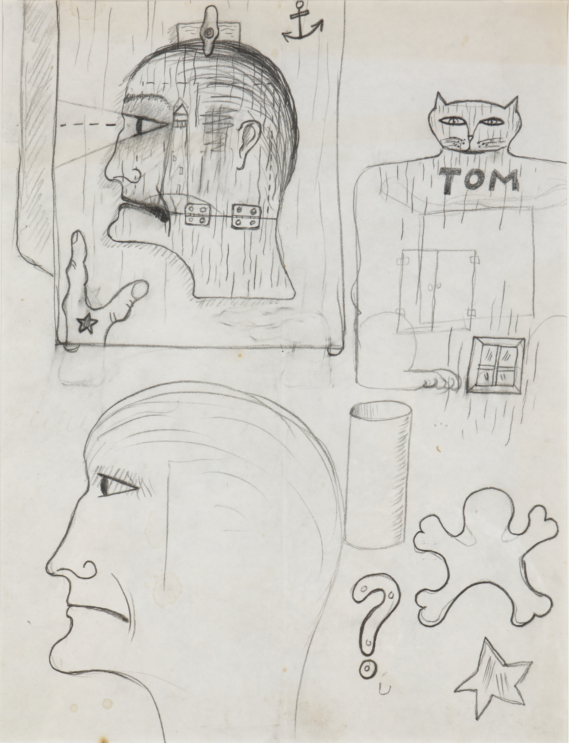 Untitled (Sketchbook Page, Brinkmanship Study)