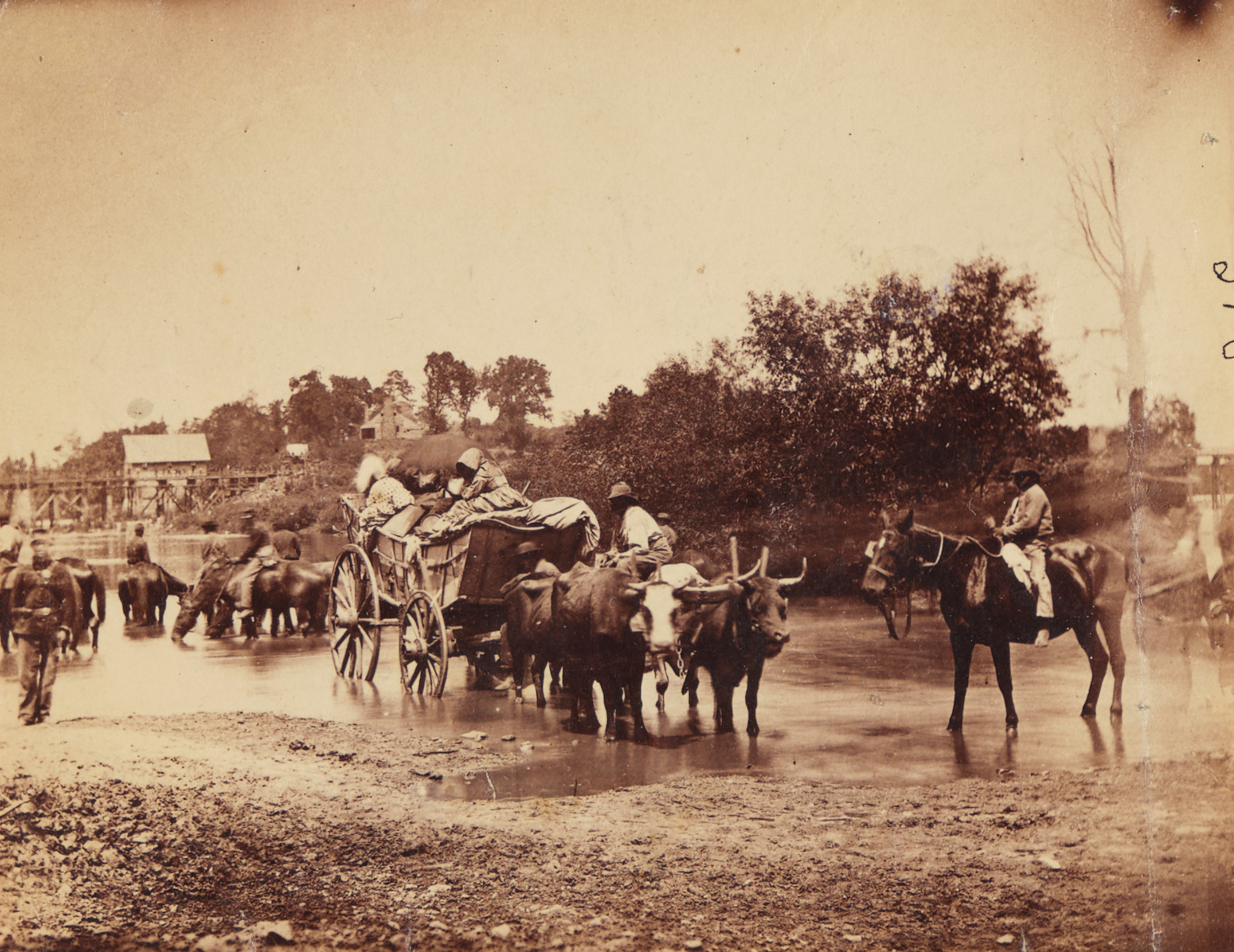 Negroes Fording the Rappahannock River, Virginia Negroes Fording the Rappahannock River, Virginia