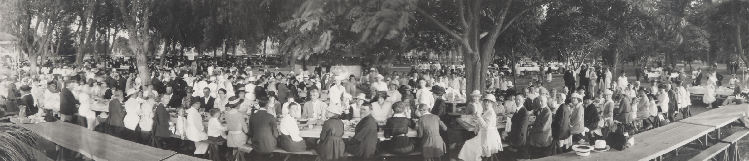 Unknown: Outdoor Picnic Scene (Acc. to Donor, Photo Was Taken with Circuit..