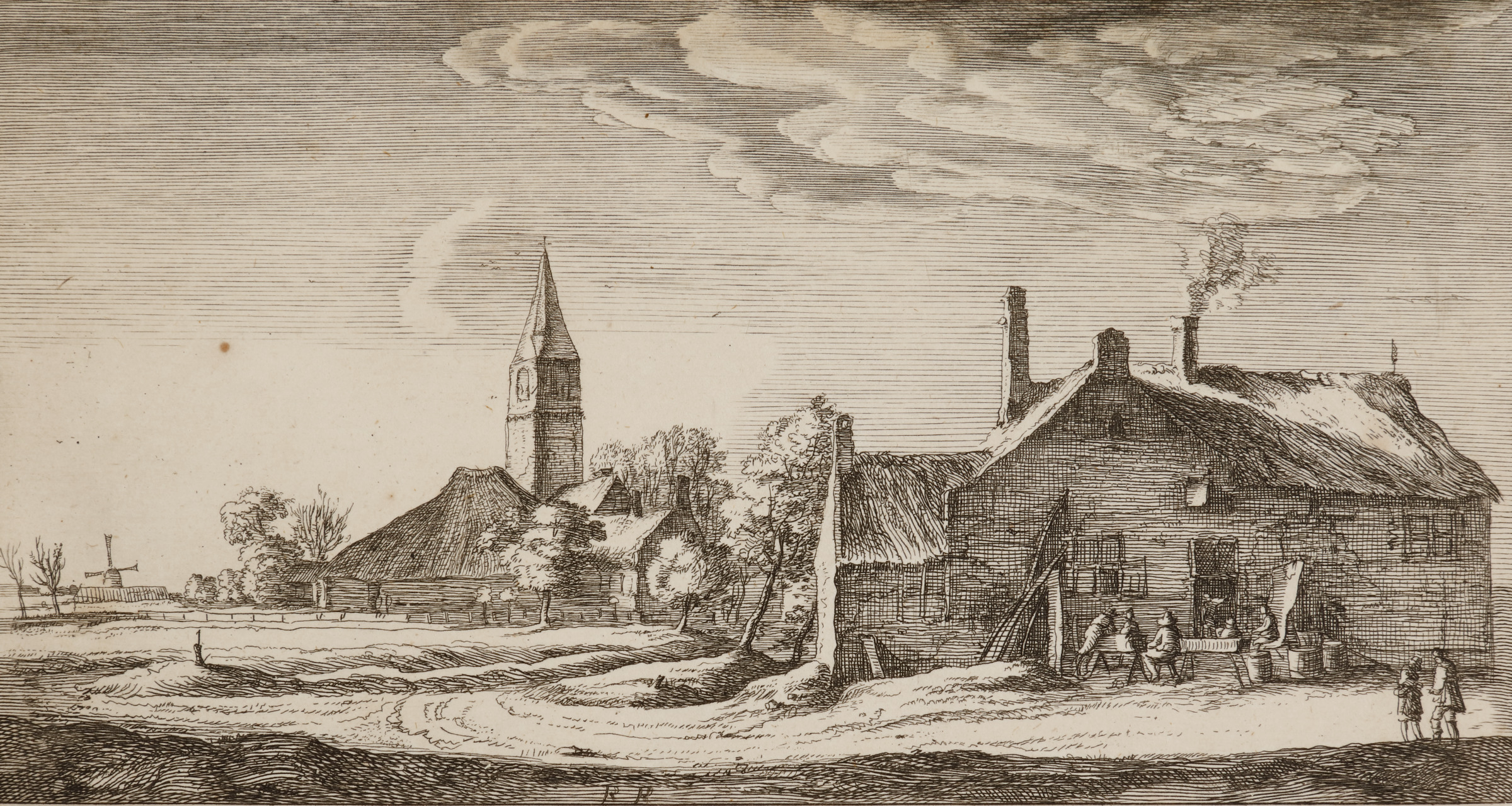 Spaerwouw aen de laegewech (Spaarnwoude at the Low Path), from the series Pleasant Landscapes or Amusing Scenes (Plaisante Landschappen ofte vermakelijcke Gesichten)