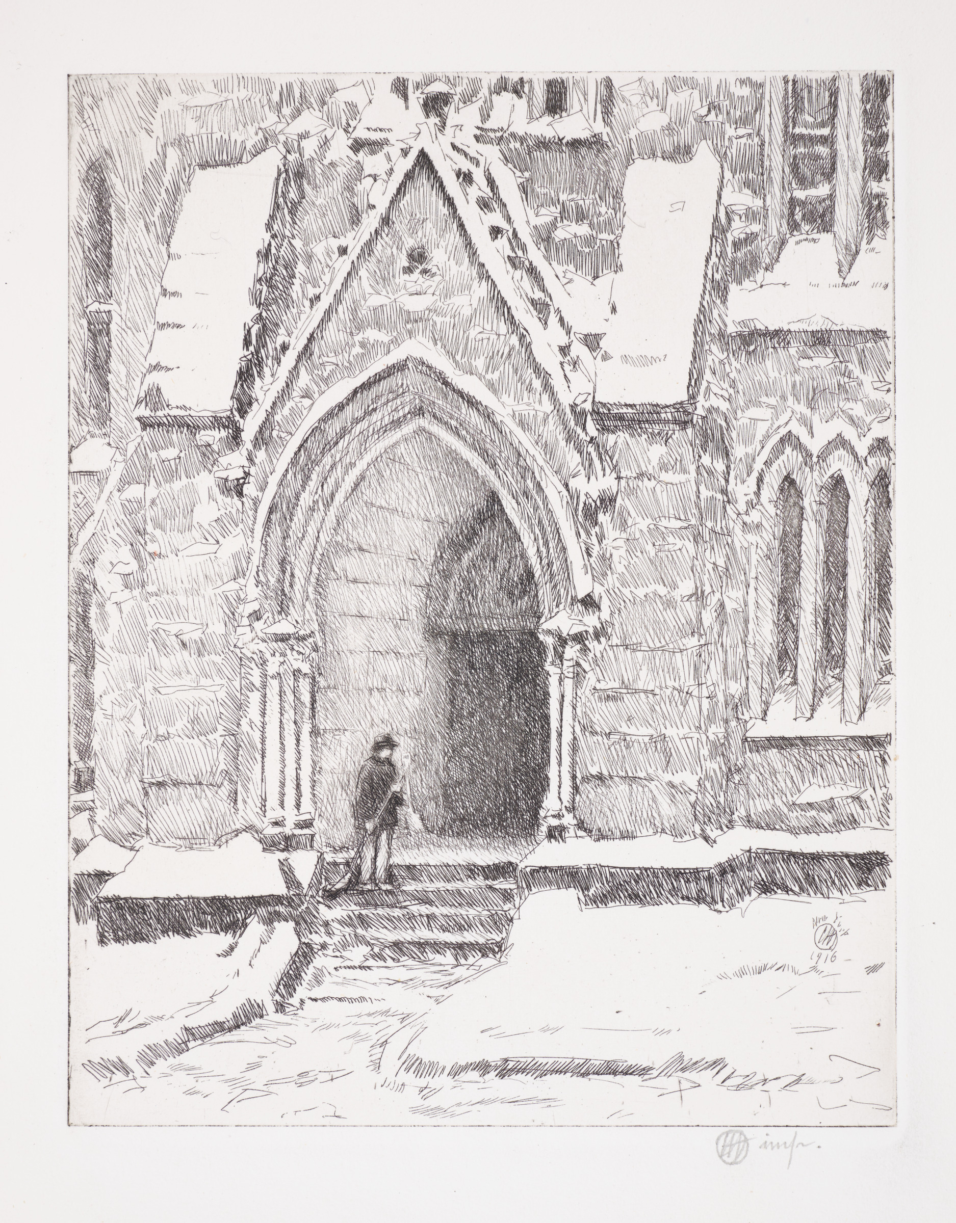 Church Doorway, Snow