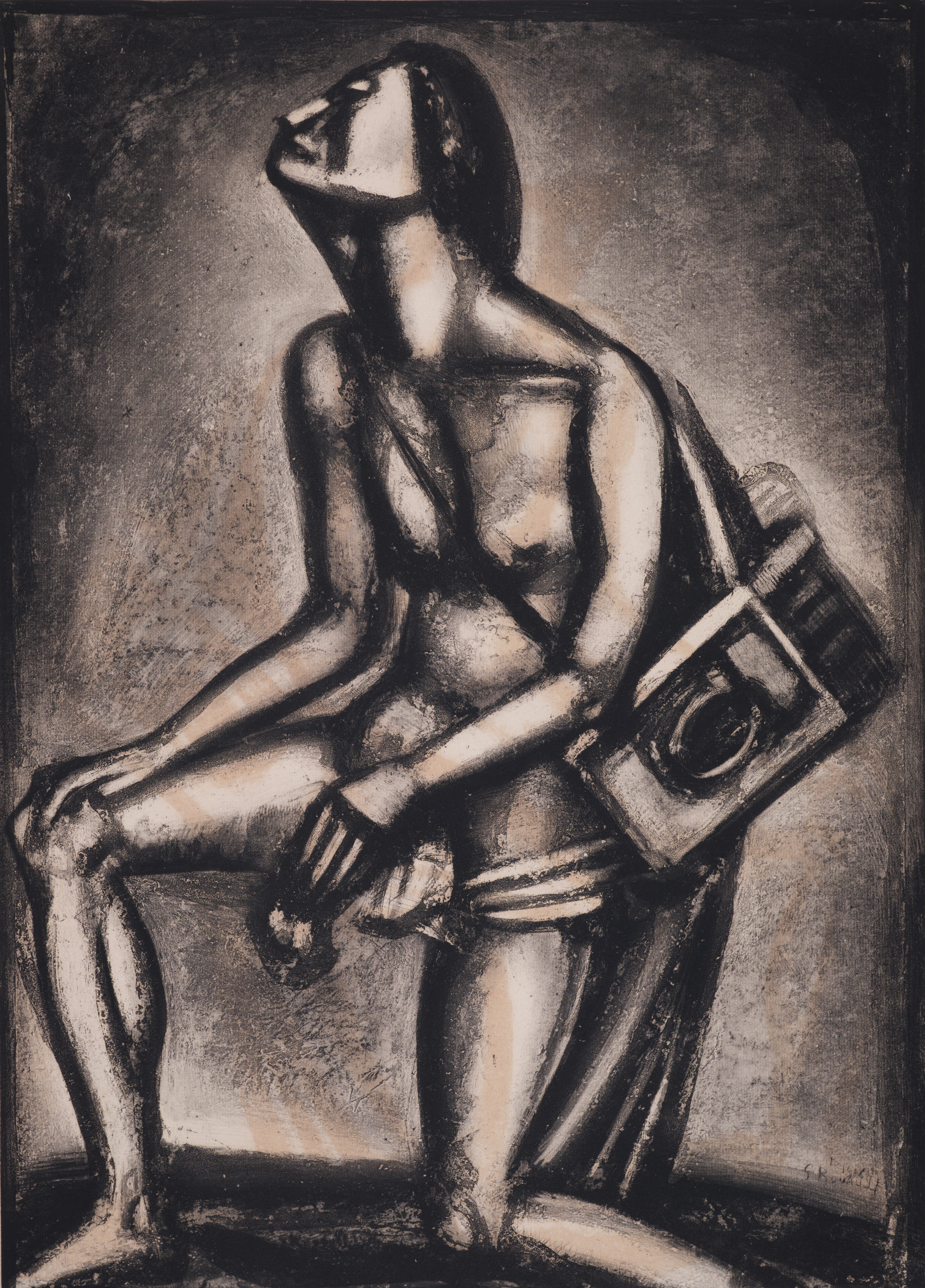 Mortality Has Her Tears, plate 27 from the Miserere series