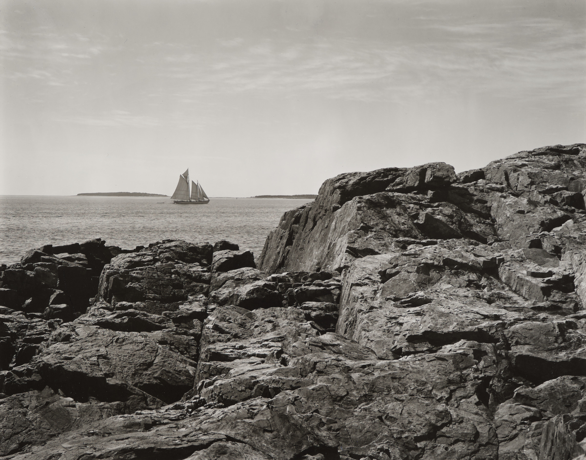 Schooner Off Mt. Desert Island, Maine